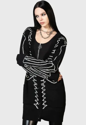 Tights Outdoor Essentials Killstar - Your Remains - Cardigan
