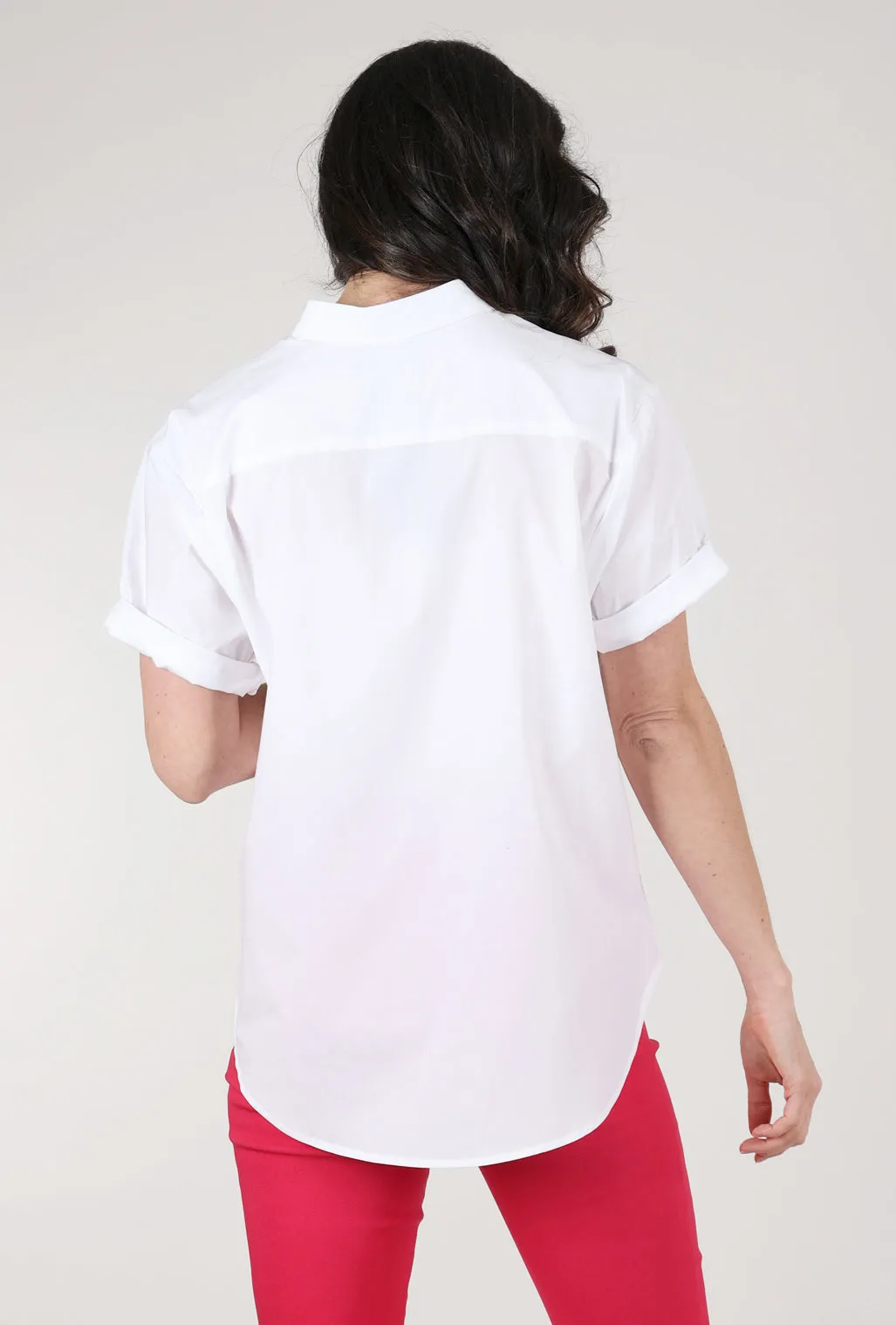 Boy Camp Shirt, White Tear-resistant