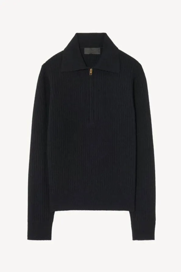 Understated Charm Braxton Dark Navy Sweater