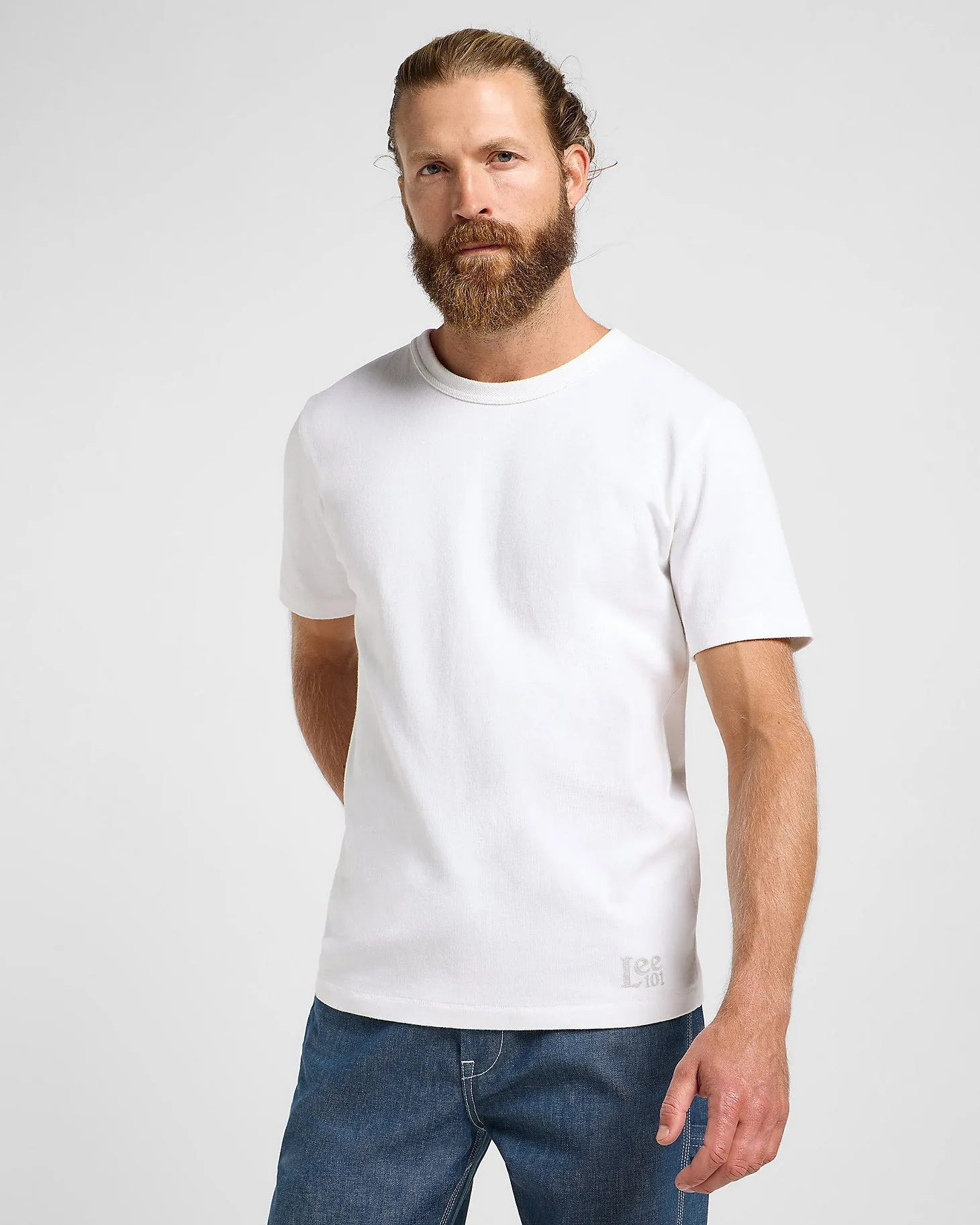 Lee 101 Heavyweight Core Tee - Bright White | Lee T Shirts | JEANSTORE
