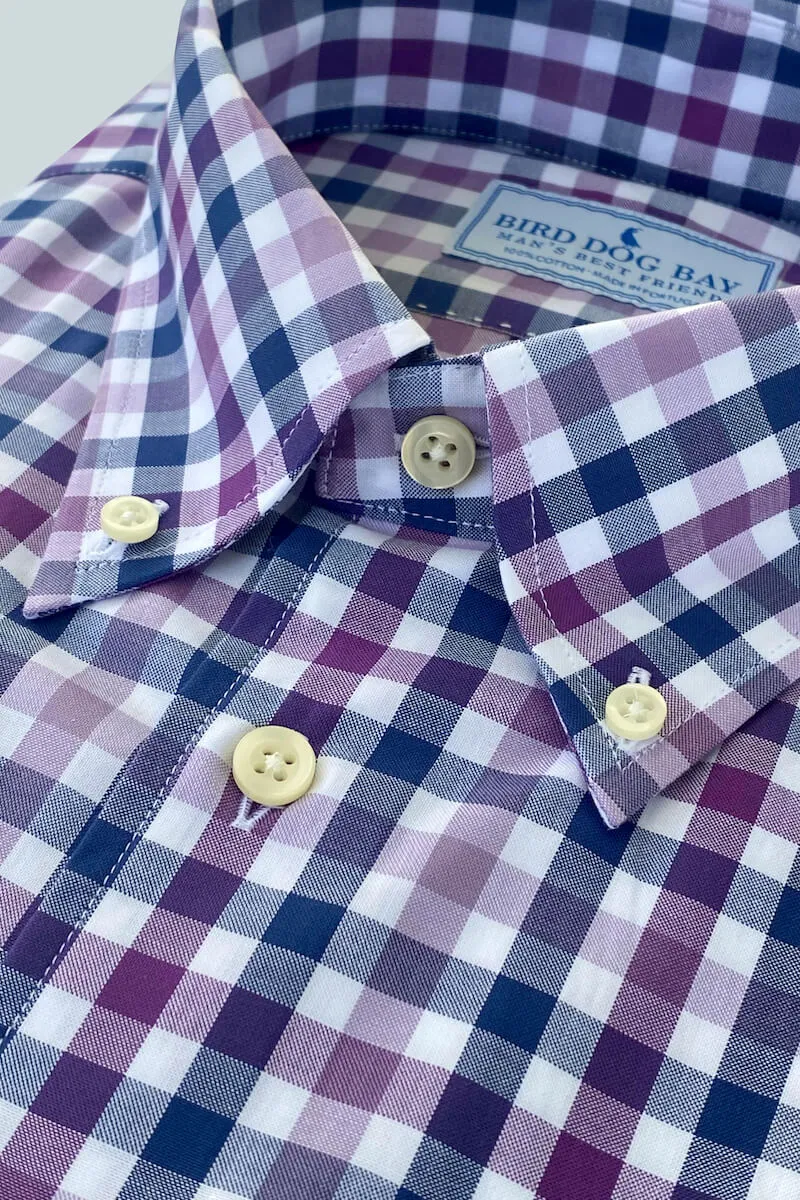neat and sharp Refined day-to-day shirt Madeira: Woven Cotton Shirt - Violet