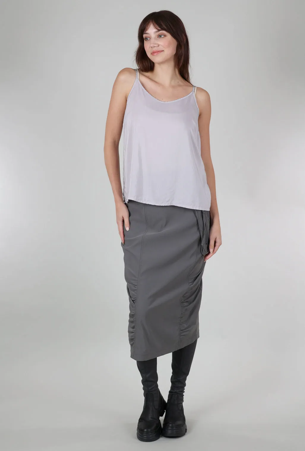 Breathable mesh Silk Camisole, Silver