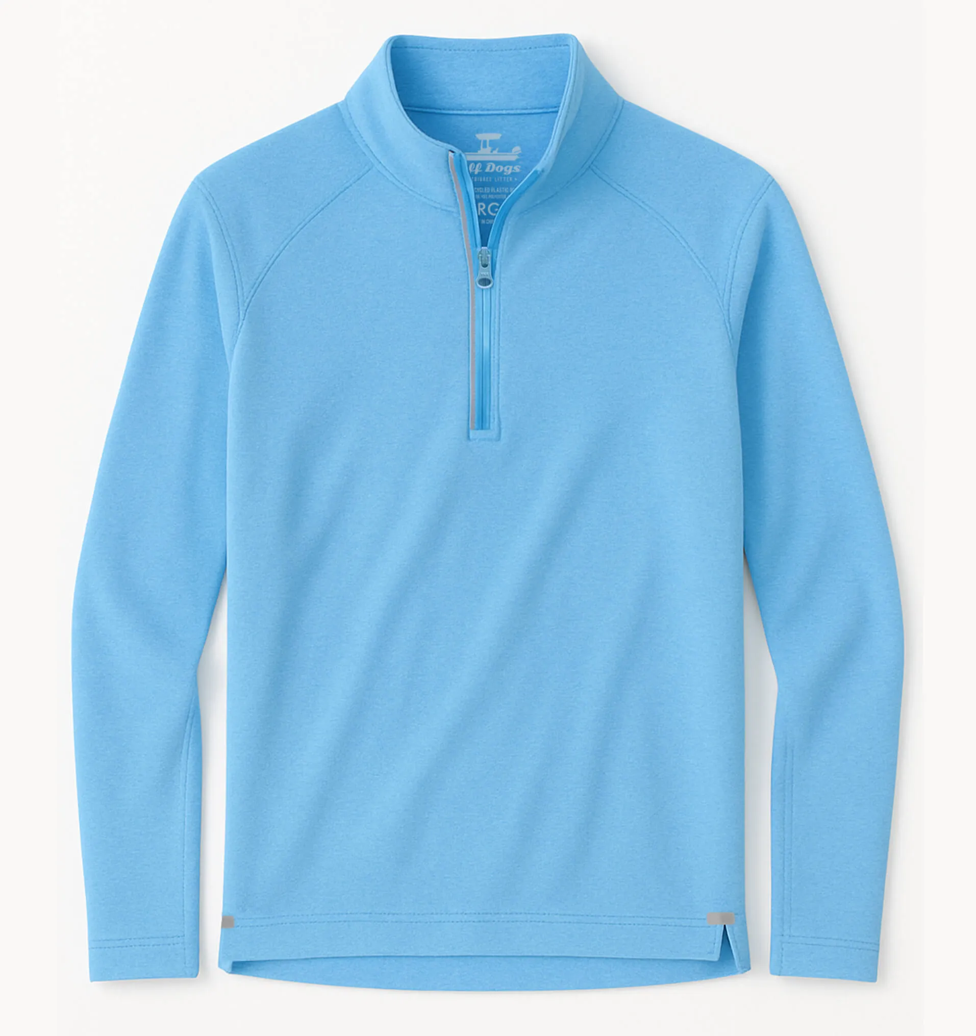 Breathable Sweat-absorbent Skiff Dogs: Ocean Flex Quarter Zip - Tidal Blue