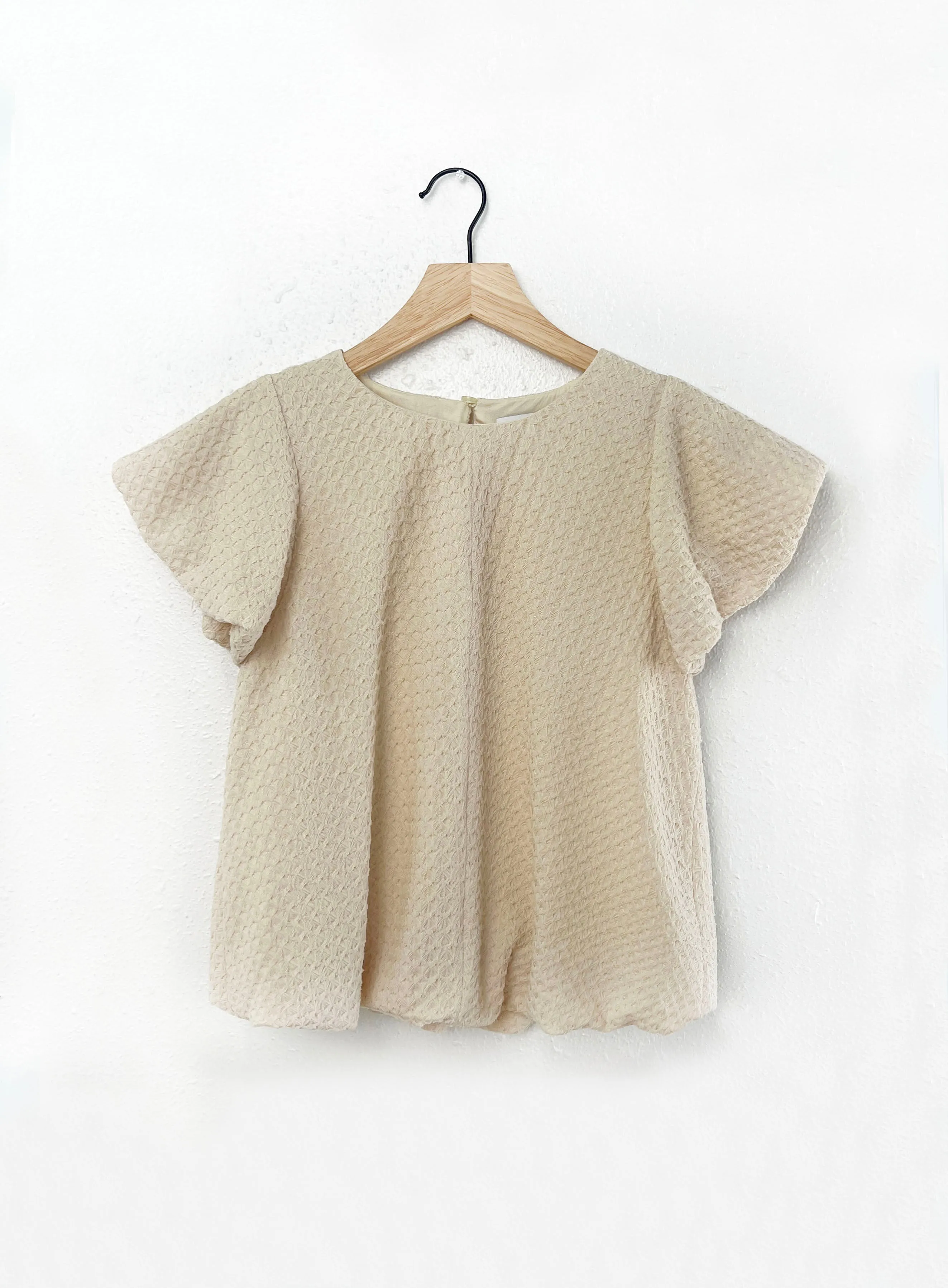 Breezy Designs Gio Knit Puff Sleeve Bubble Top