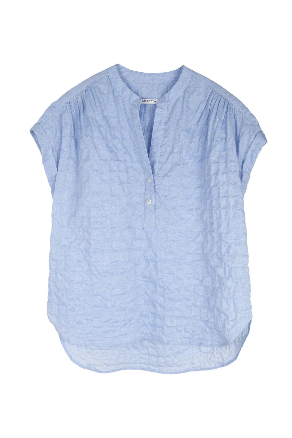 Bren Blue Little Stripe Top Easygoing Style