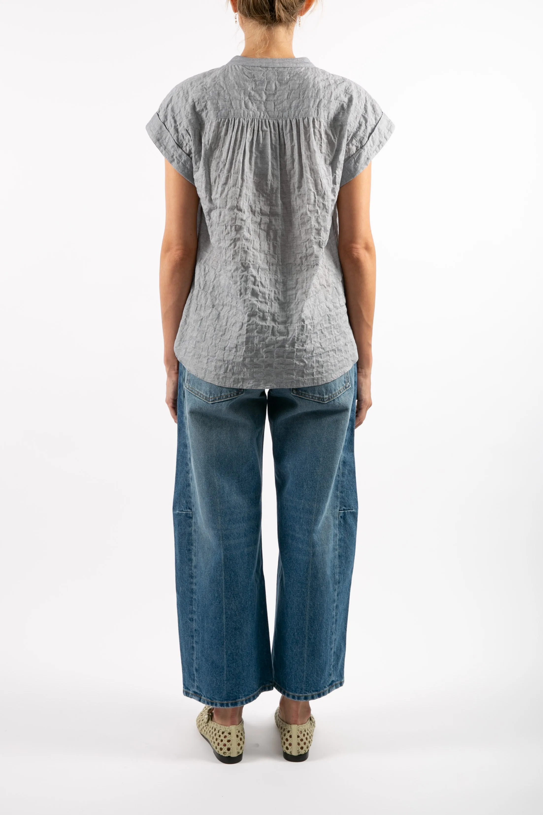 Bren Navy Little Stripe Top Playful Style