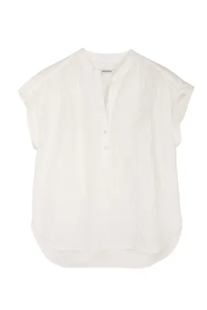 and Effortless casual trousers. Relaxed-fit denim Bren White Crinkle Top