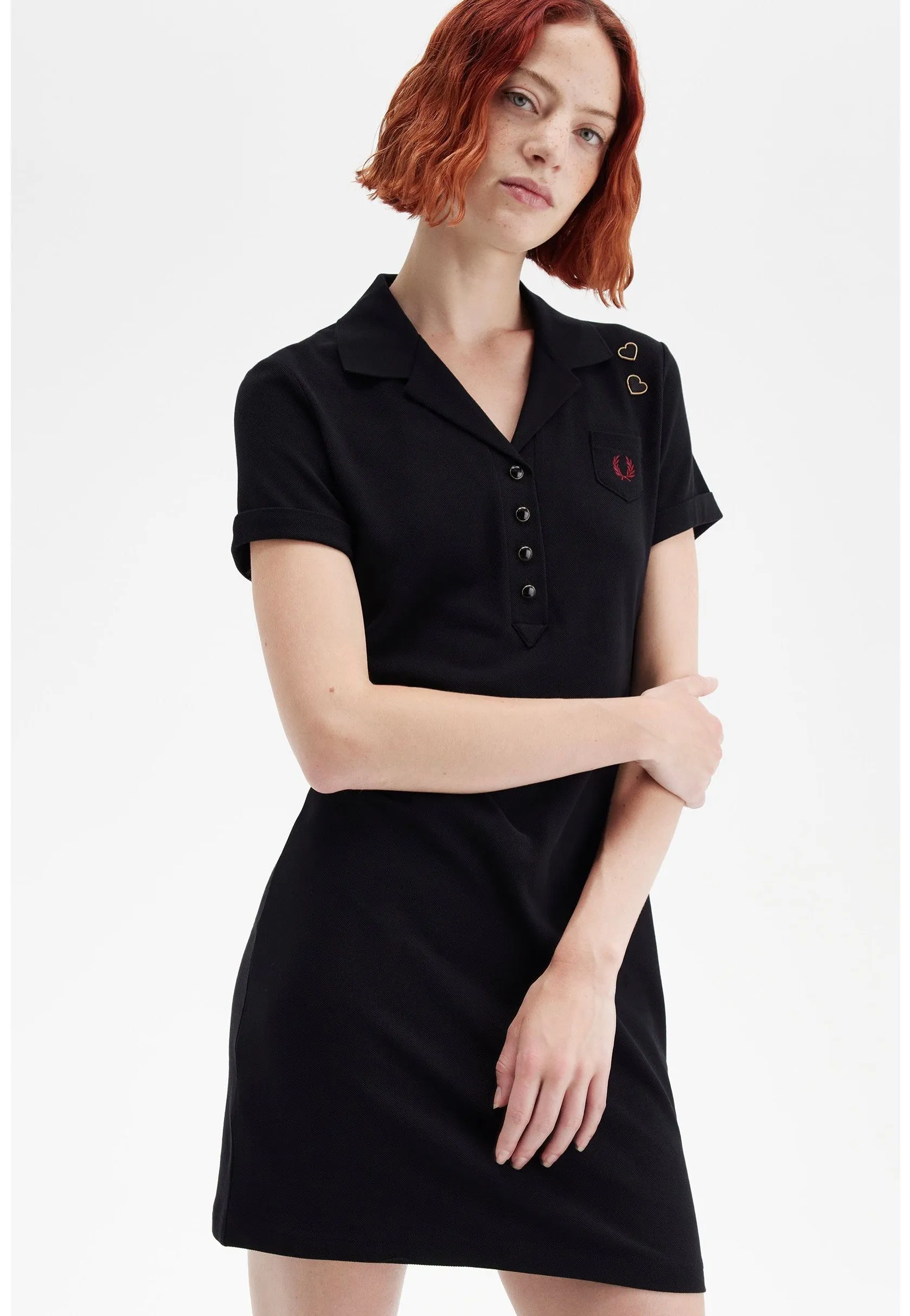 Bright Pieces Fred Perry x Amy Winehouse - Pocket Detail Pique Black - Dress