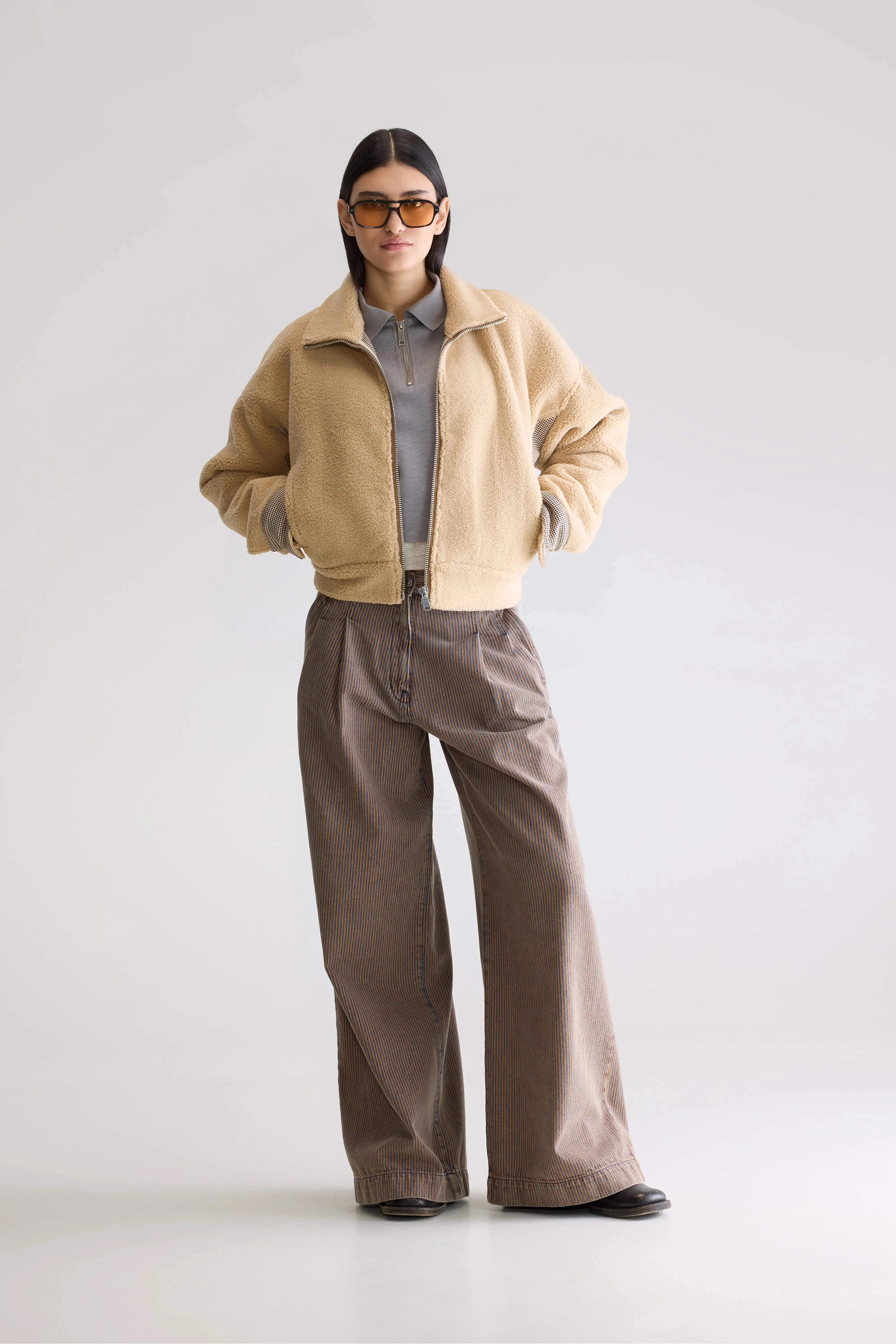 Built For Chill Alesha Teddy Jacket (252 / W / MACADAMIA)