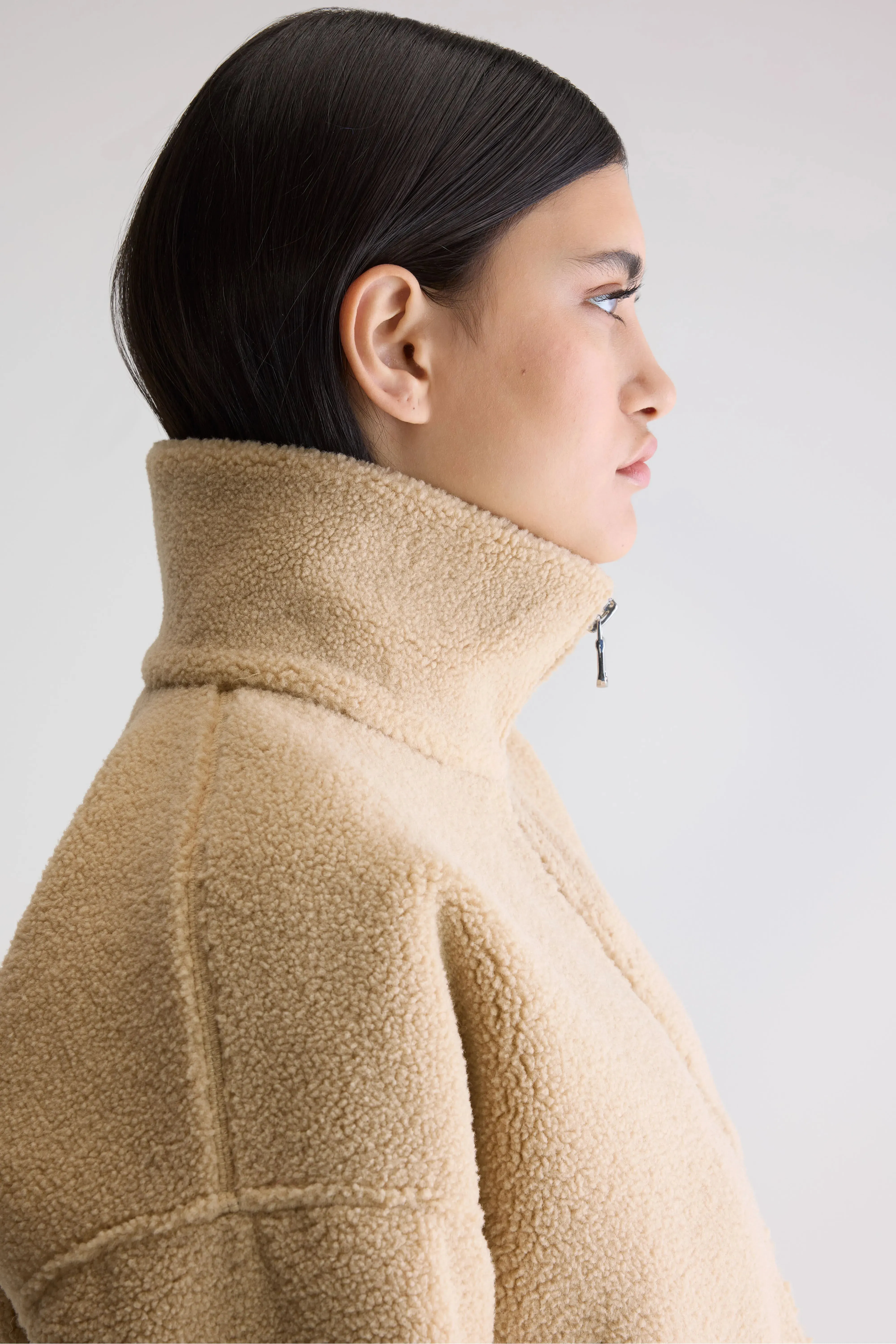 Built For Chill Alesha Teddy Jacket (252 / W / MACADAMIA)