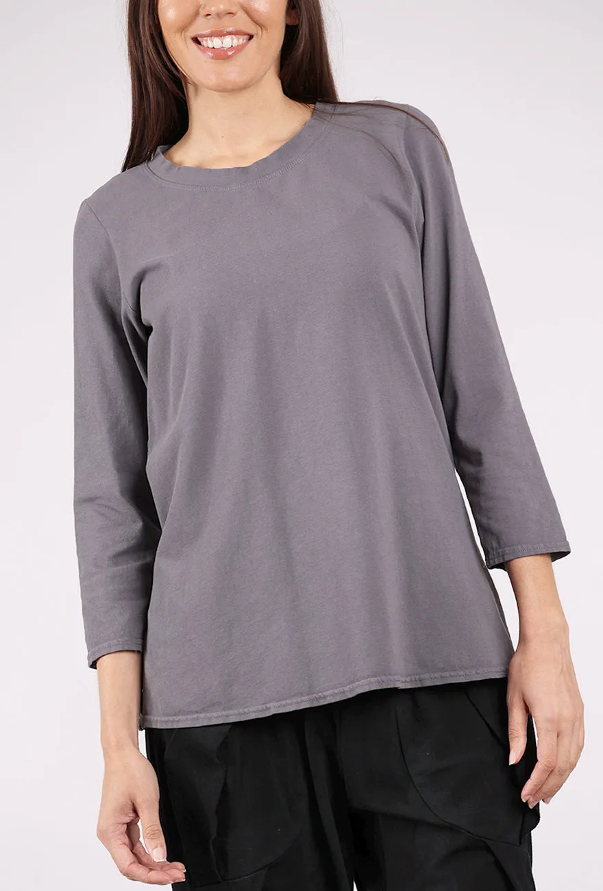 CA Fitted Tee, Light Charcoal Active Comfort