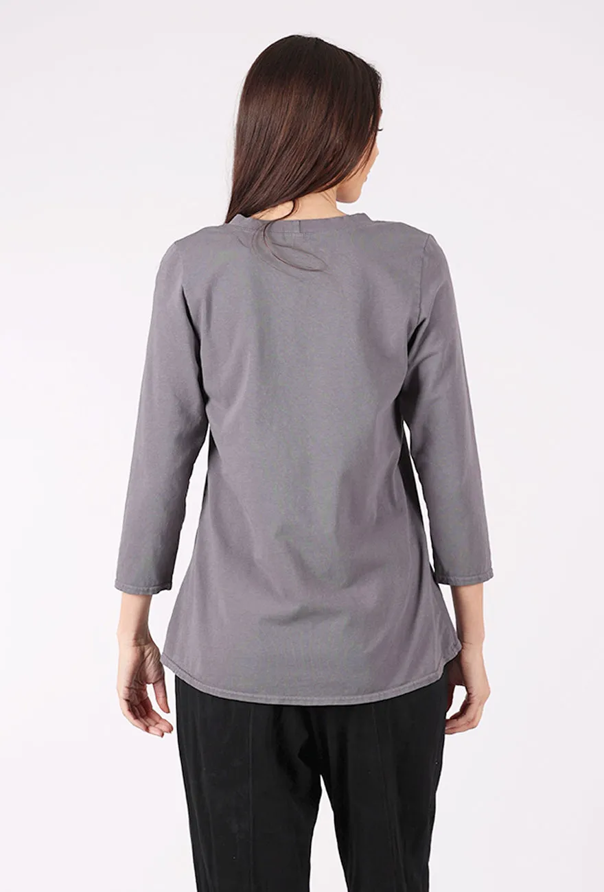CA Fitted Tee, Light Charcoal Active Comfort