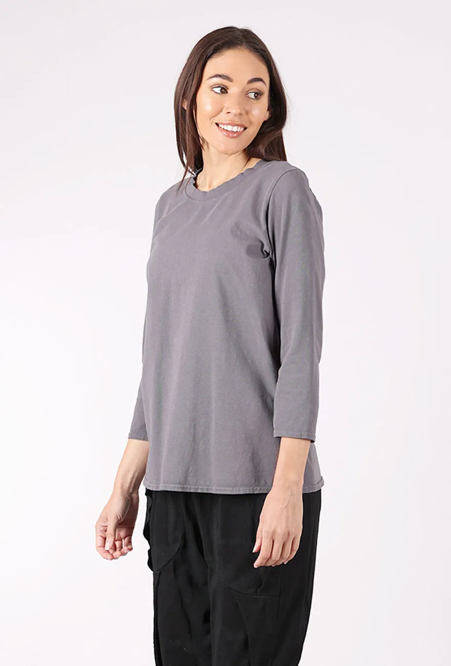 CA Fitted Tee, Light Charcoal Active Comfort
