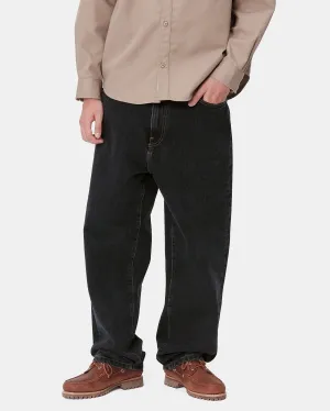 Carhartt WIP Aaron Pant Regular Tapered Mens Jeans - Black Stone Washed | Carhartt WIP Jeans | JEANSTORE
