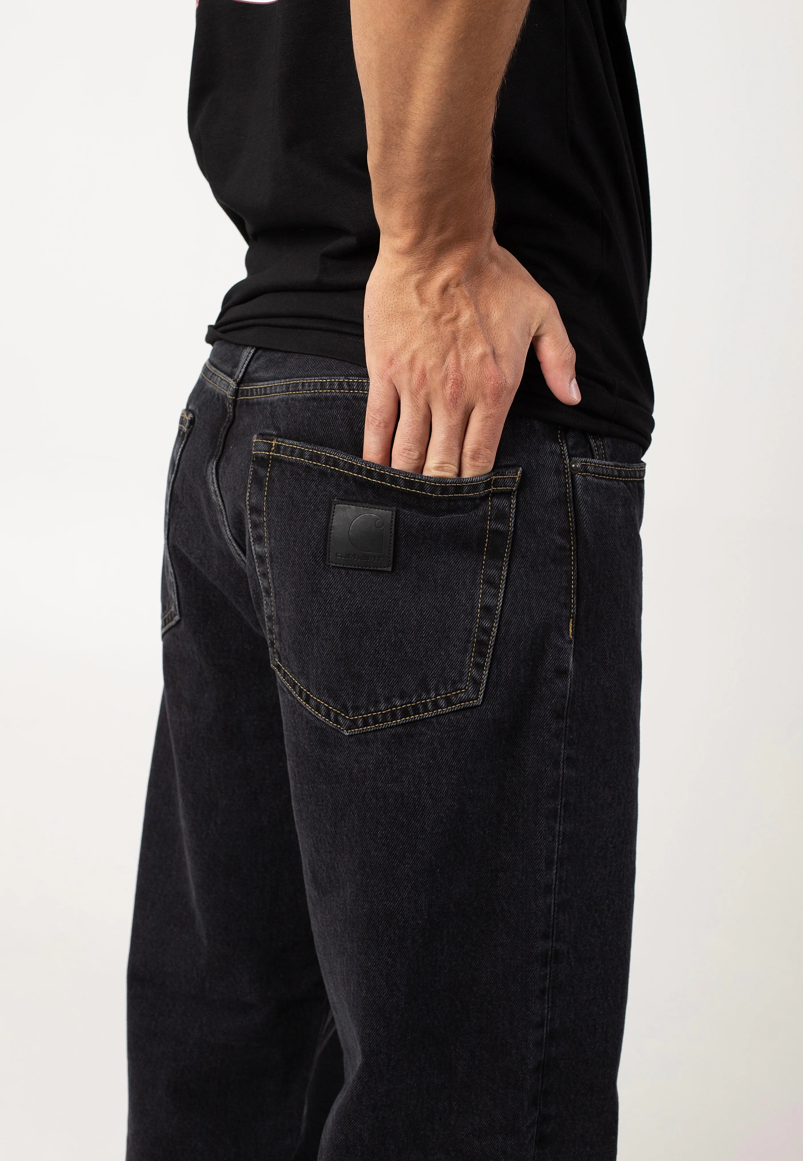 Carhartt WIP - Aaron Stone Washed Black - Jeans Urban Style