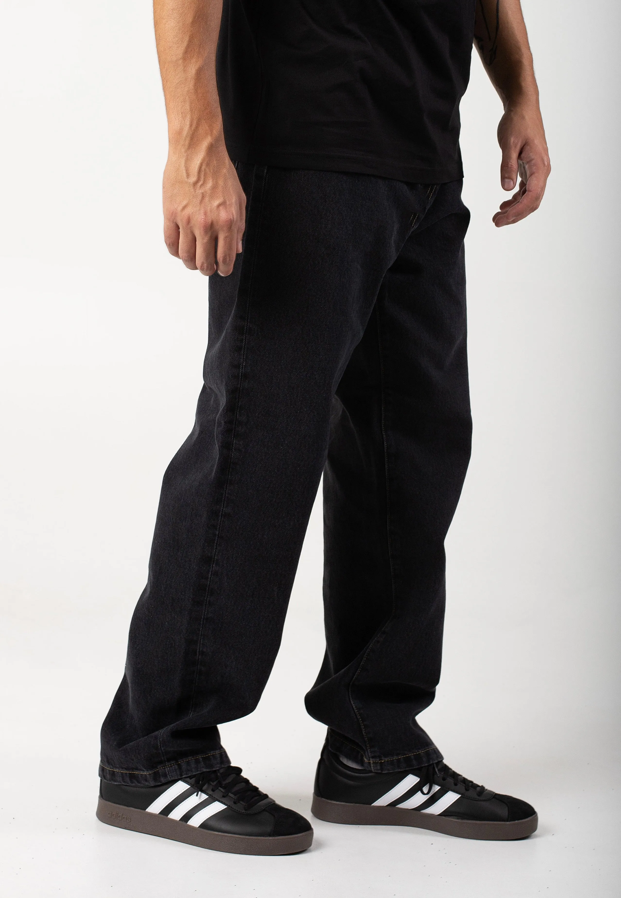 Carhartt WIP - Aaron Stone Washed Black - Jeans Urban Style