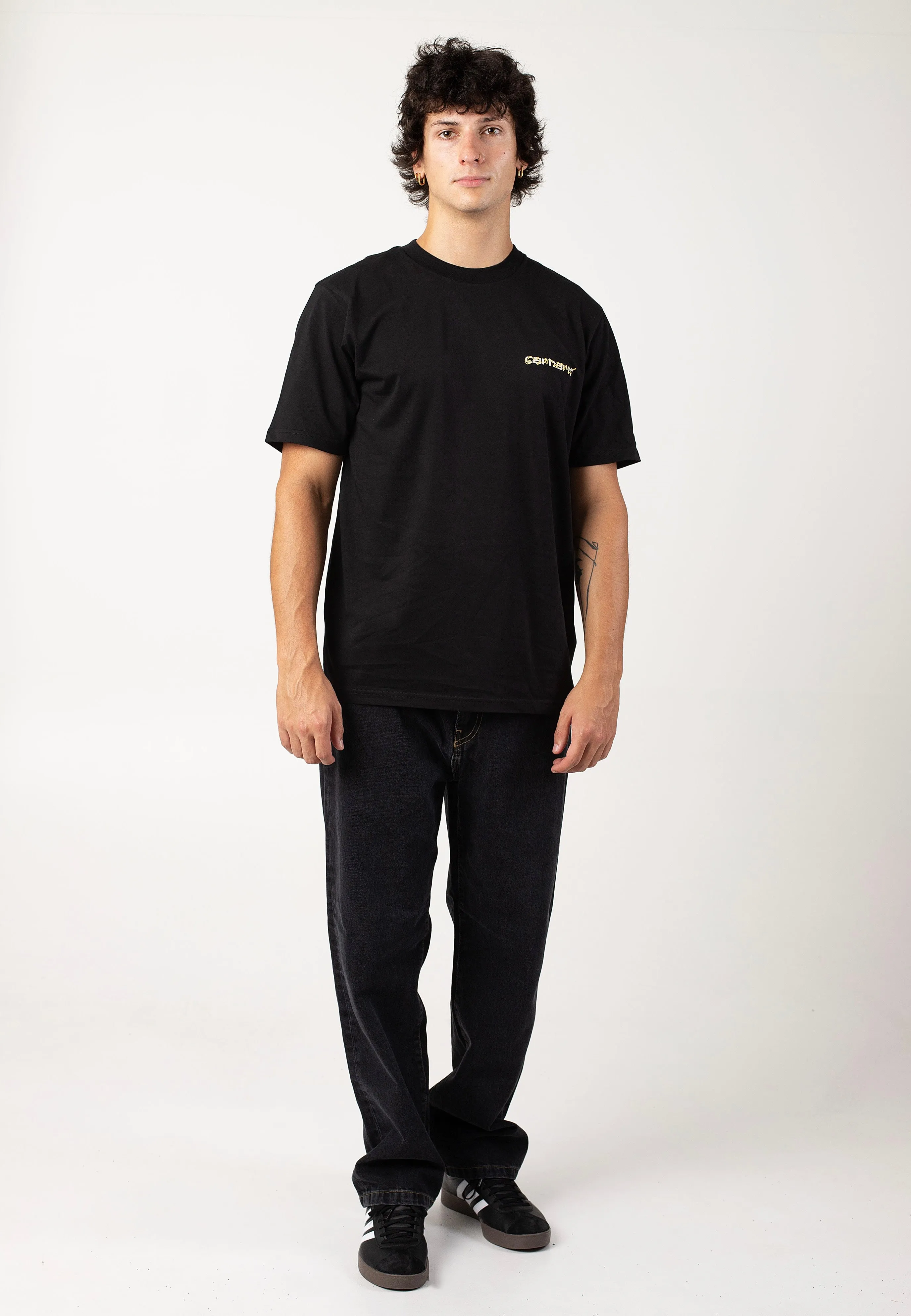 Carhartt WIP - Aaron Stone Washed Black - Jeans Urban Style