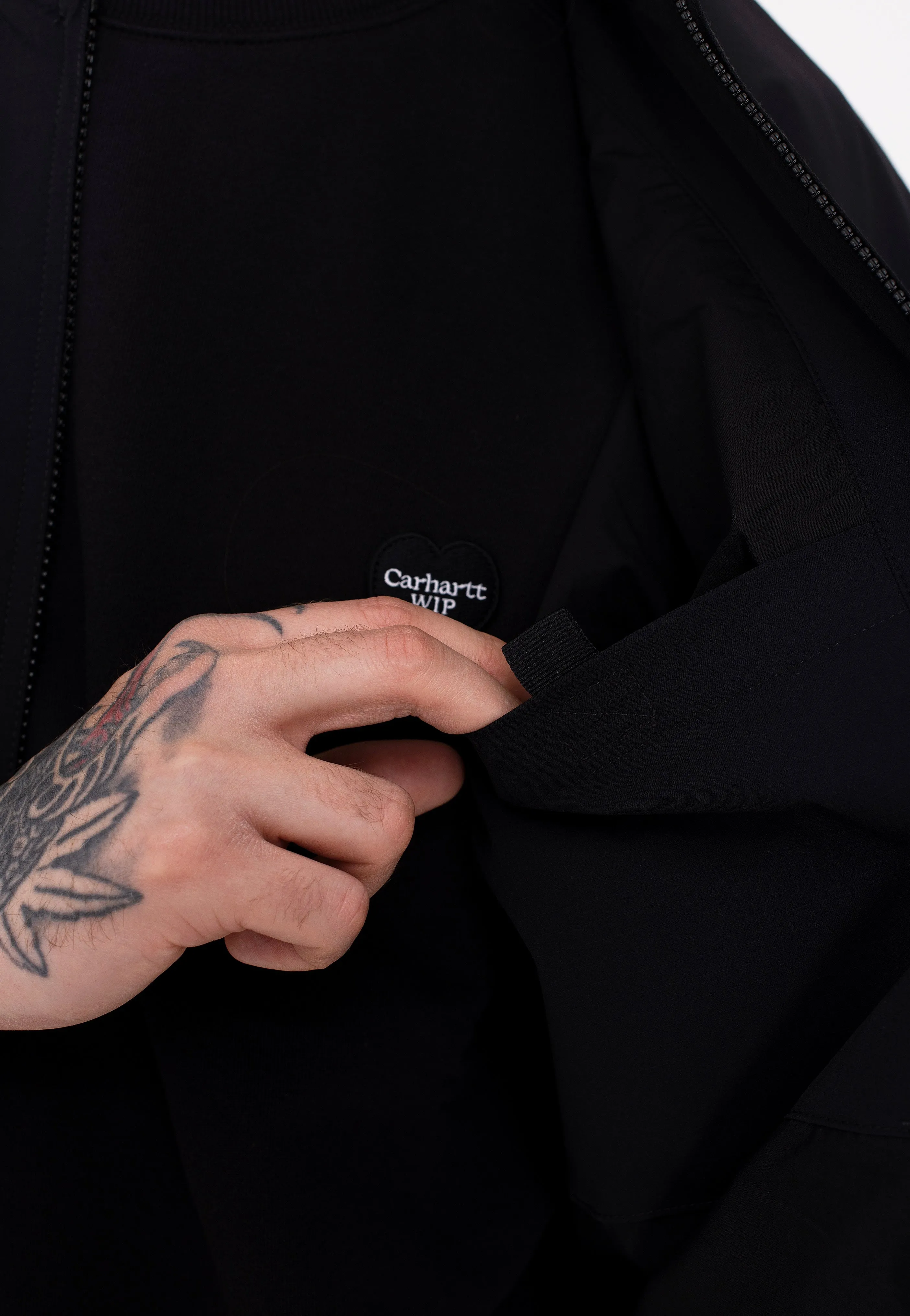 Carhartt WIP - Active Bomber Black - Jacket Rain Shield