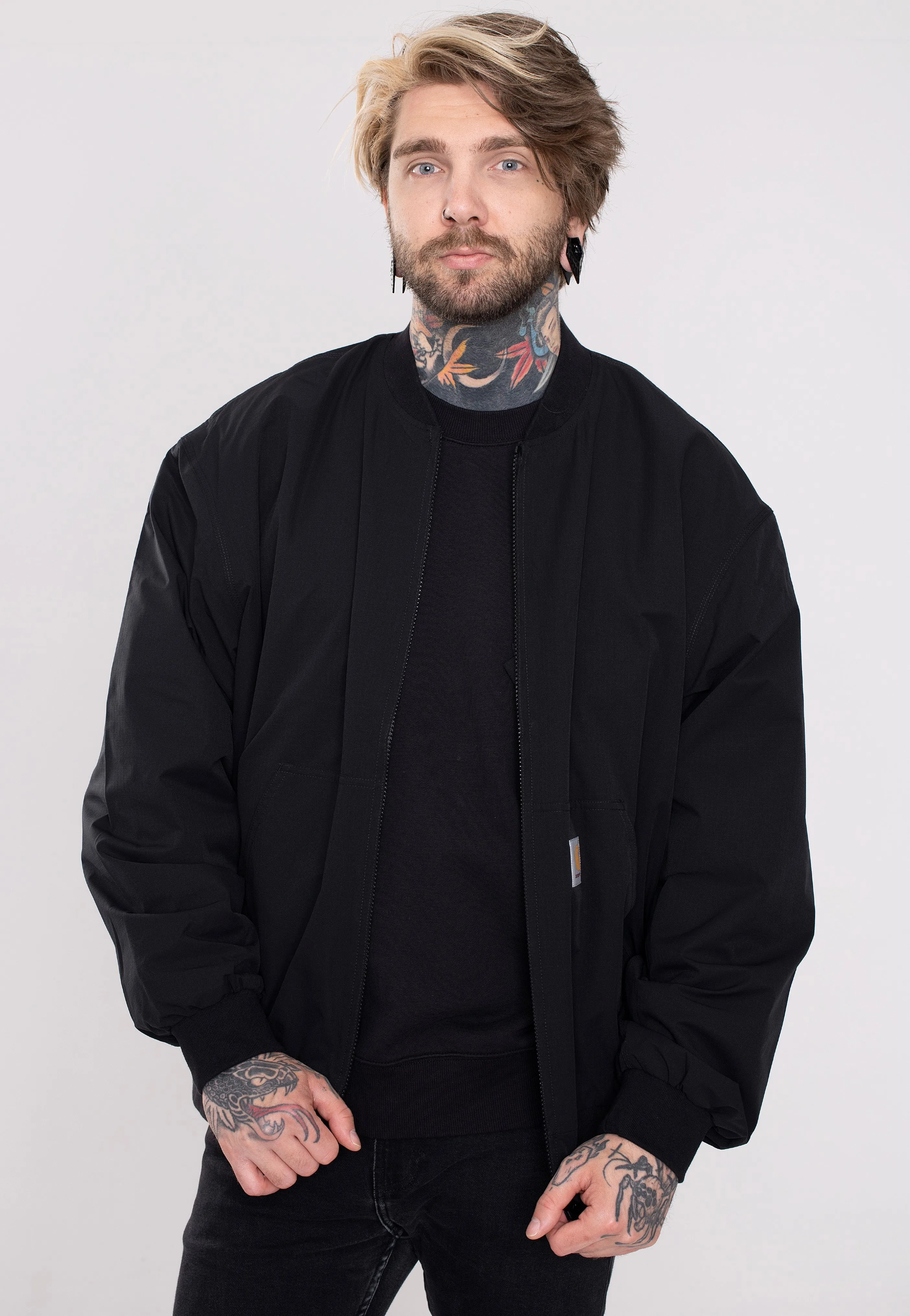 Carhartt WIP - Active Bomber Black - Jacket Rain Shield
