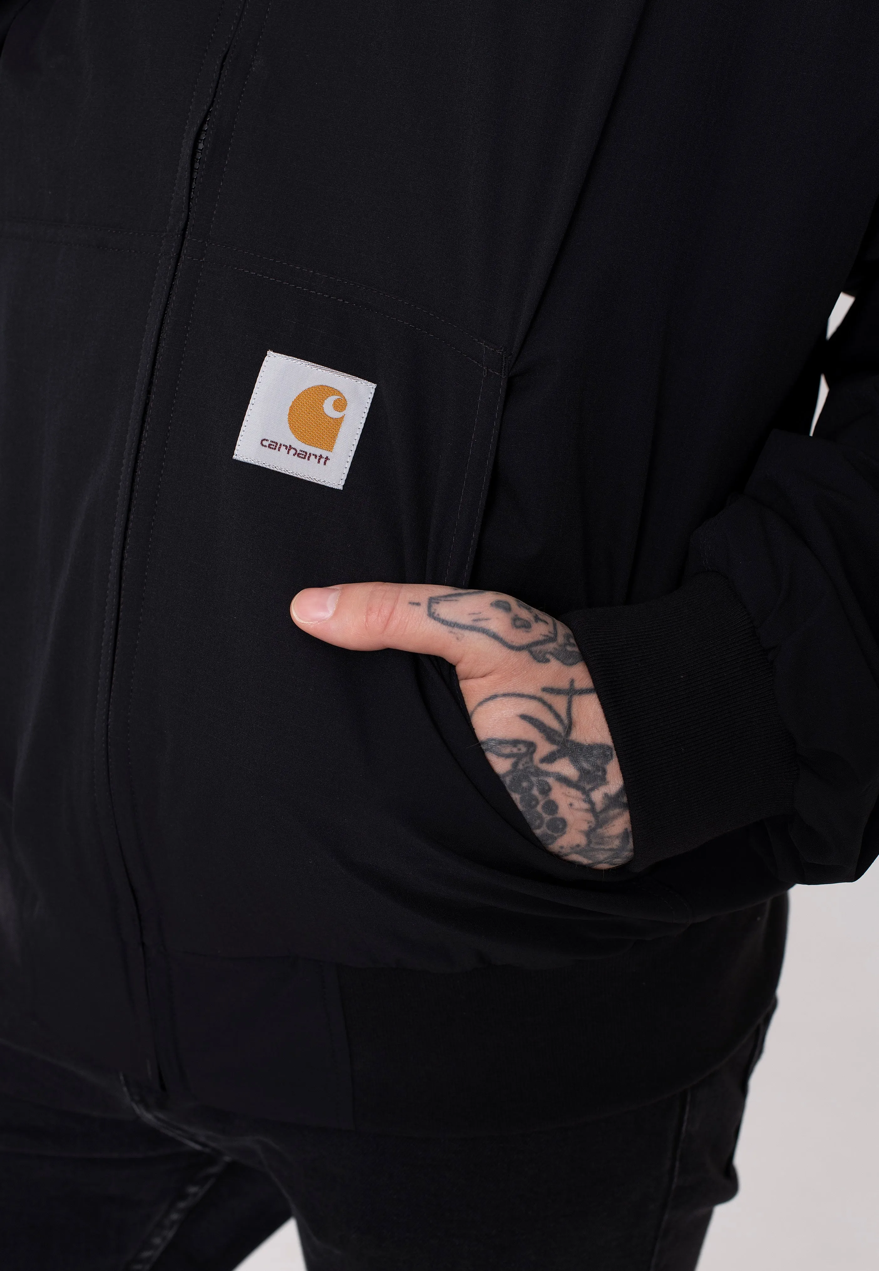 Carhartt WIP - Active Bomber Black - Jacket Rain Shield