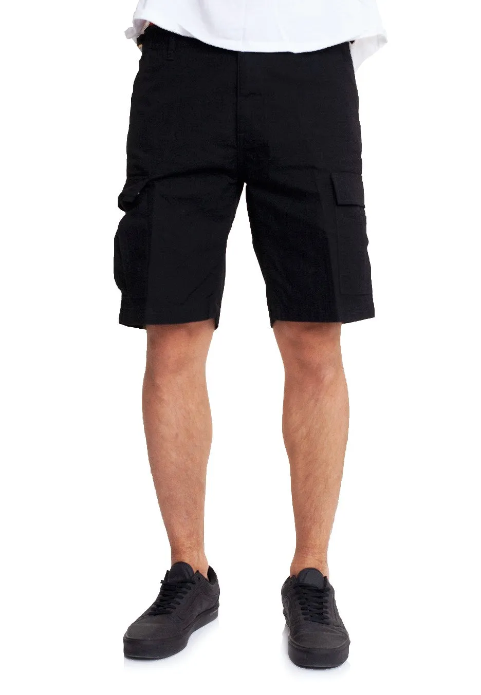 Carhartt WIP - Aviation Black Rinsed - Shorts ethnic style