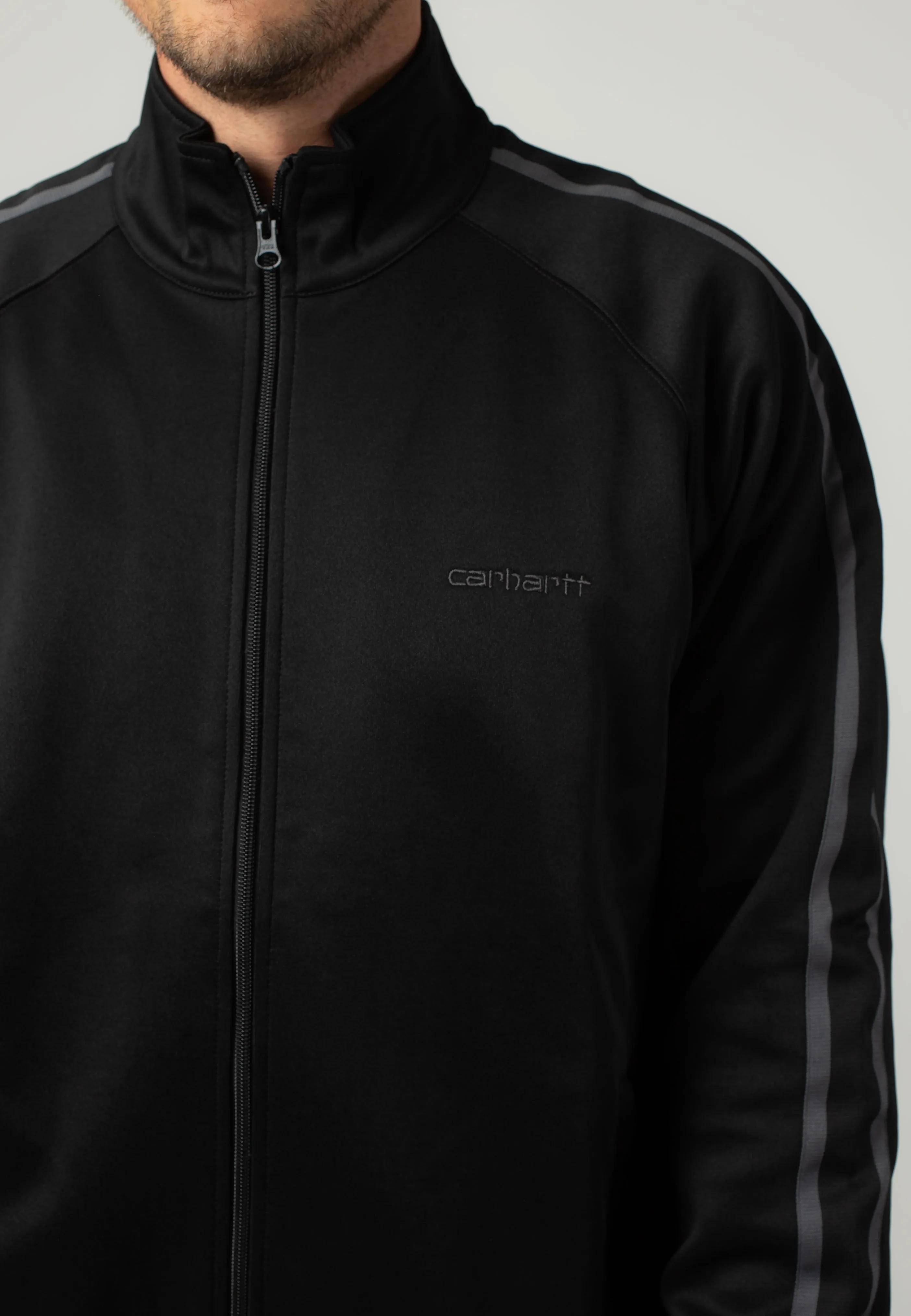 Carhartt WIP - Bolan Black/Graphite - Track Jacket Cold - resistant