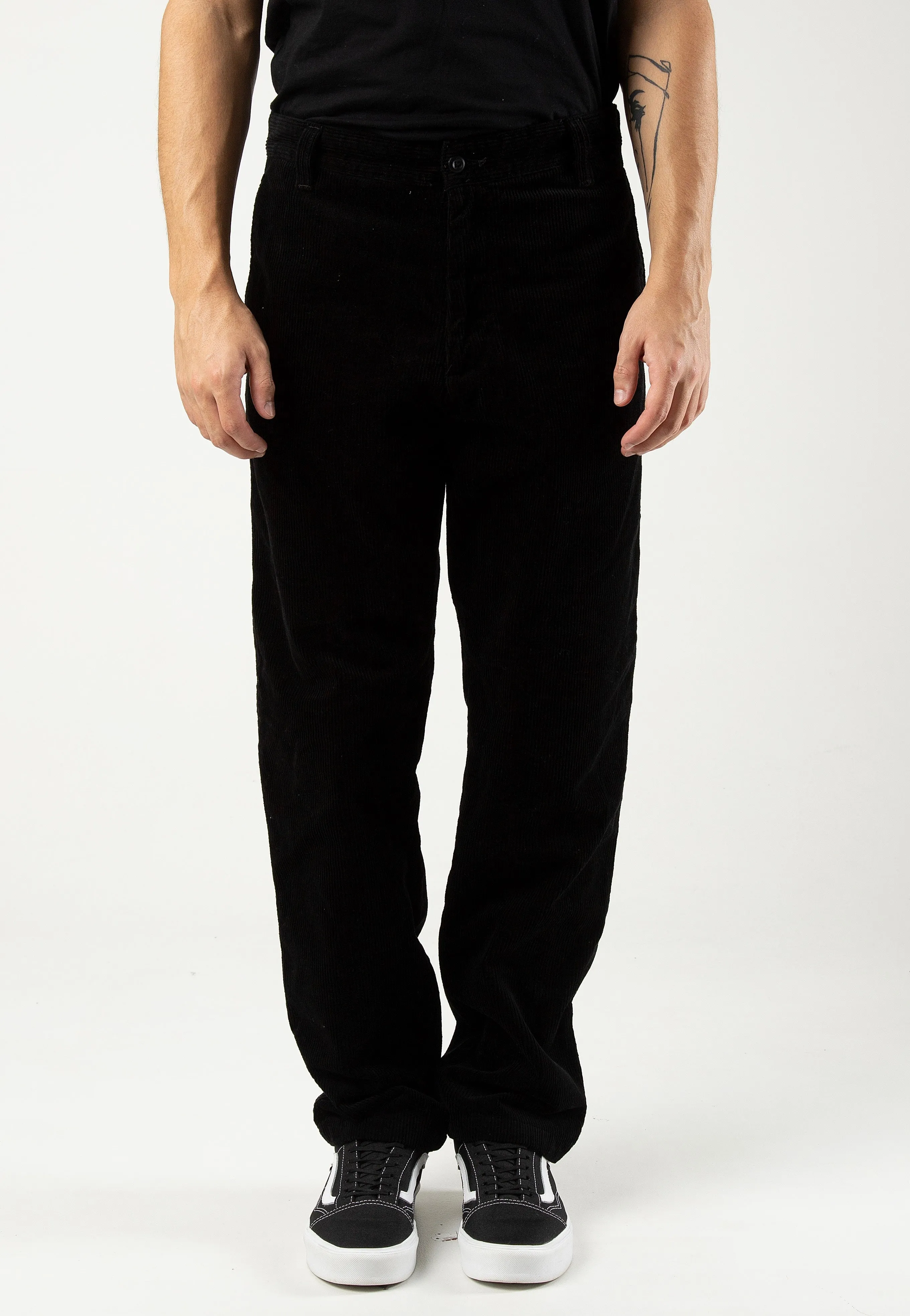 No Fuss Carhartt WIP - Calder Rinsed Black - Pants