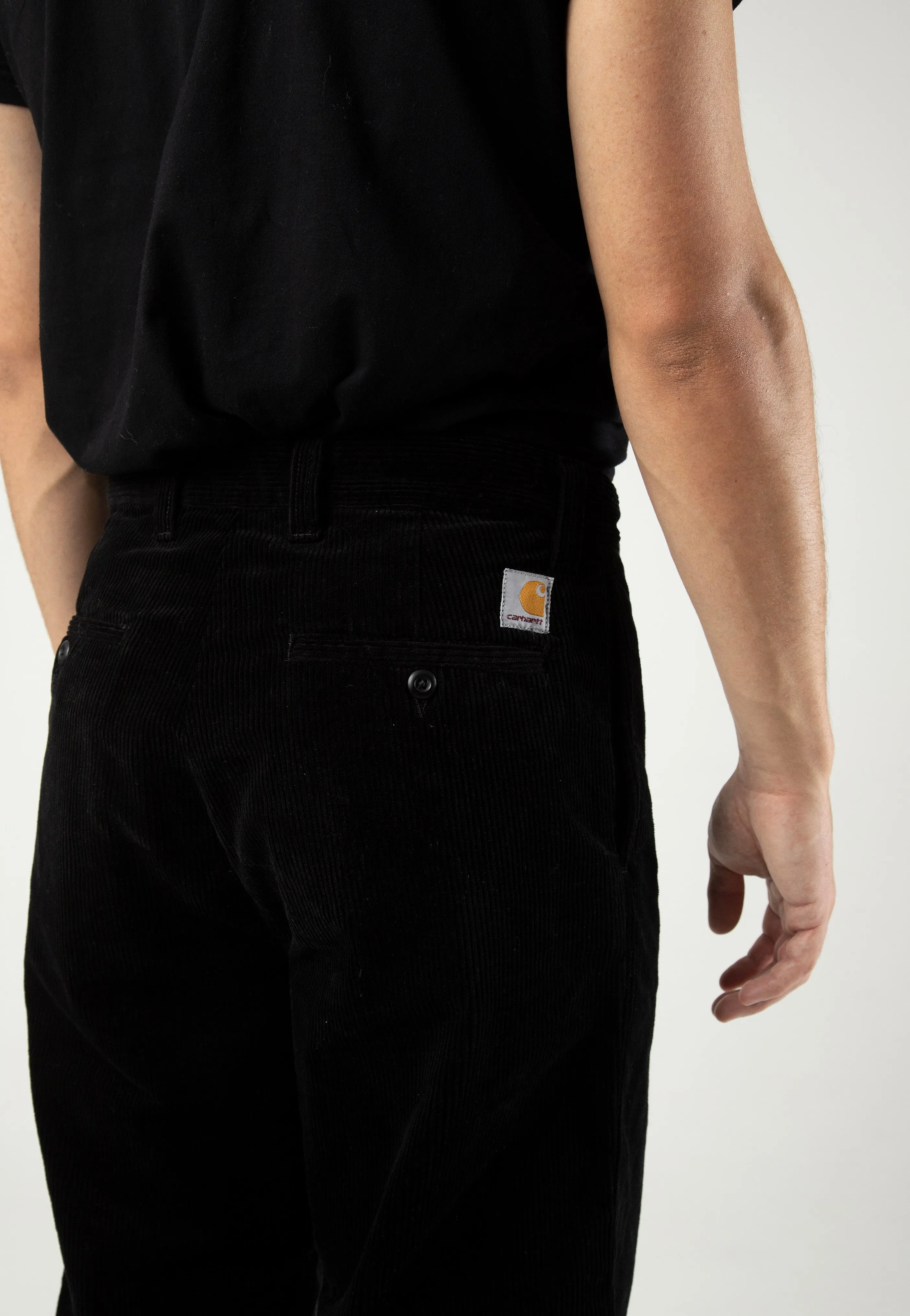 Carhartt WIP - Calder Rinsed Black - Pants Elegant Look