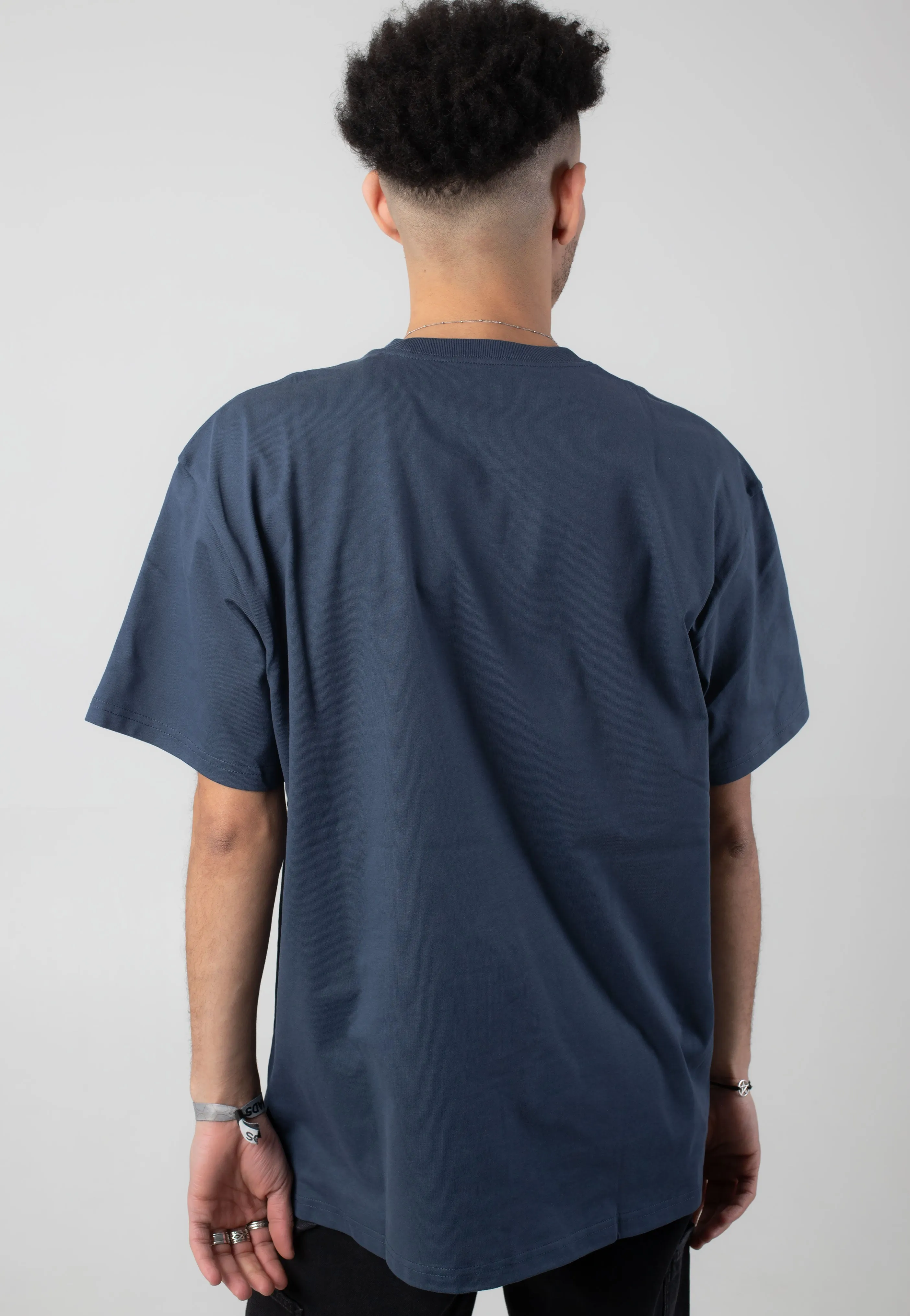 Carhartt WIP - Chase Dusky Blue/Gold - T-Shirt Street Ready