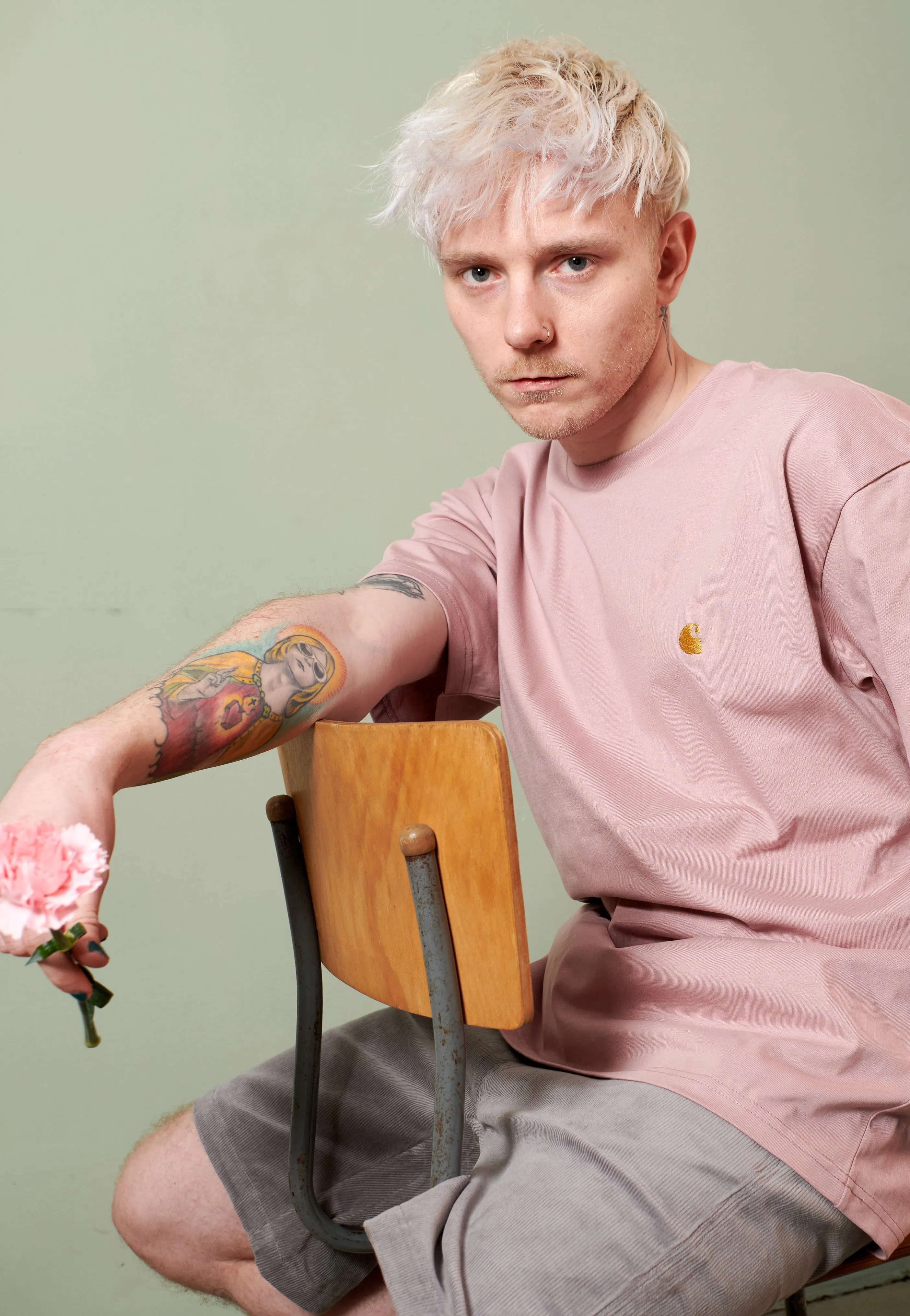 Carhartt WIP - Chase Glassy Pink/Gold - T-Shirt Picnic Seasonal Wear