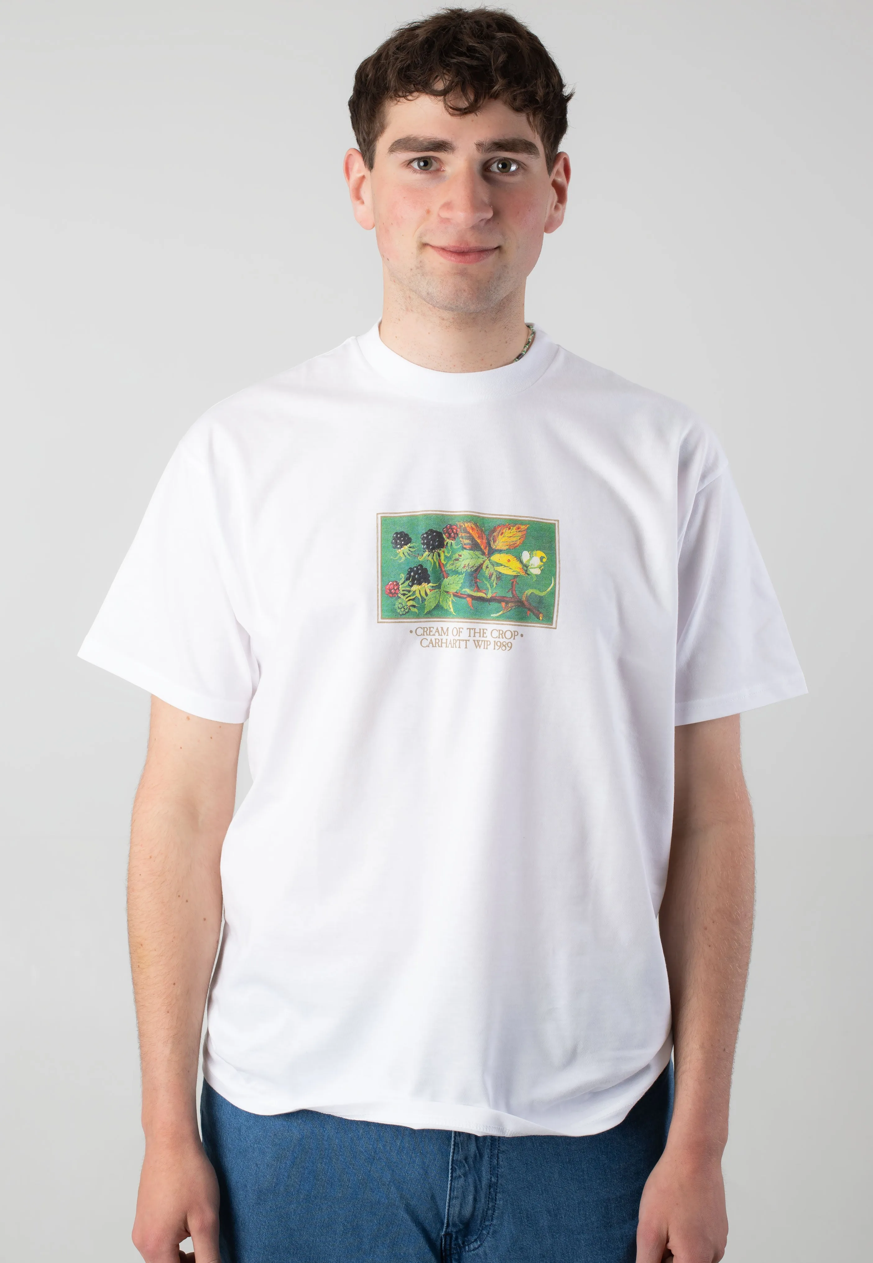 Carhartt WIP - Cream Of The Crop White - T-Shirt Elegant and Relaxed