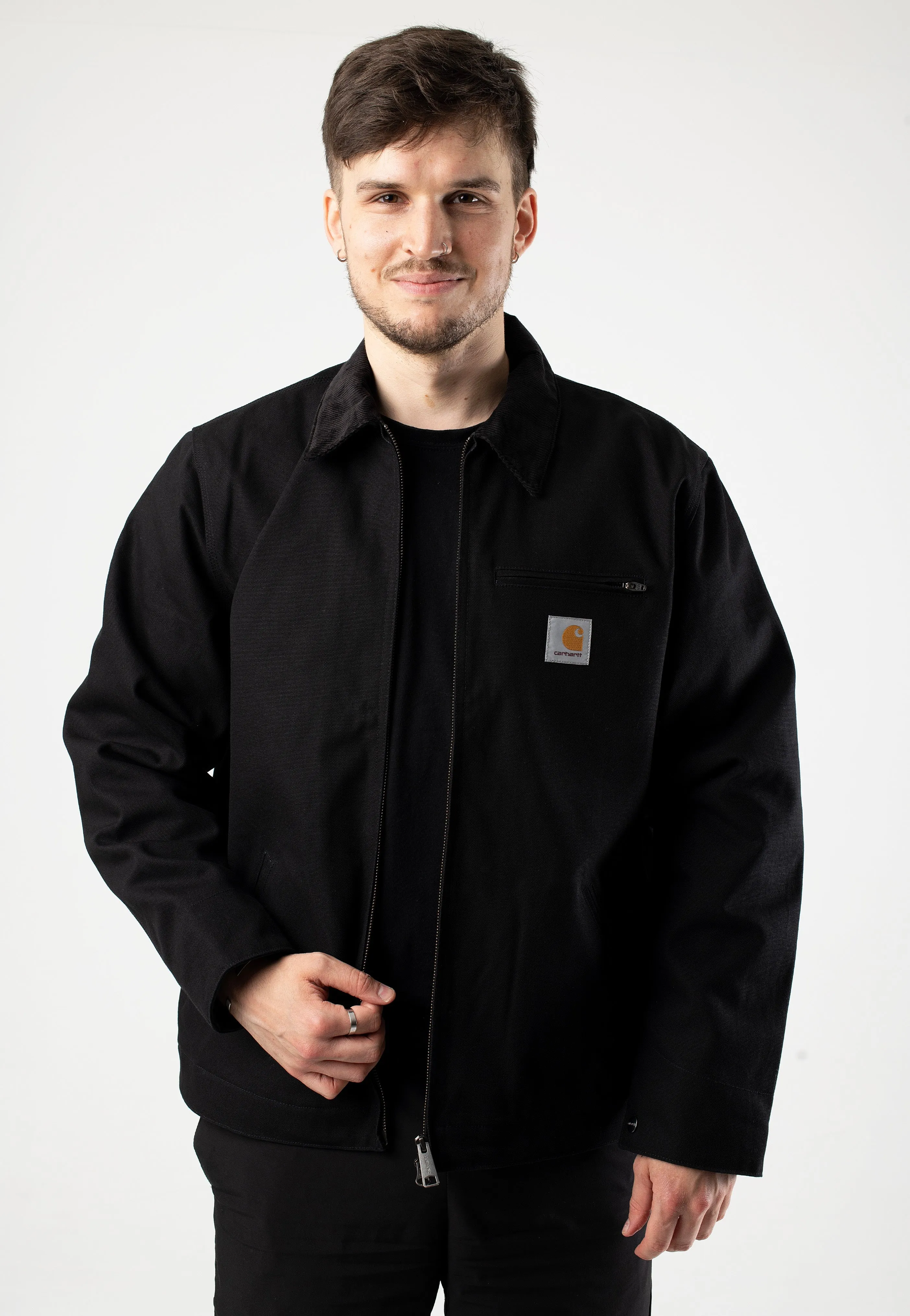 Carhartt WIP - Detroit Rigid Black/Black - Jacket V - neck
