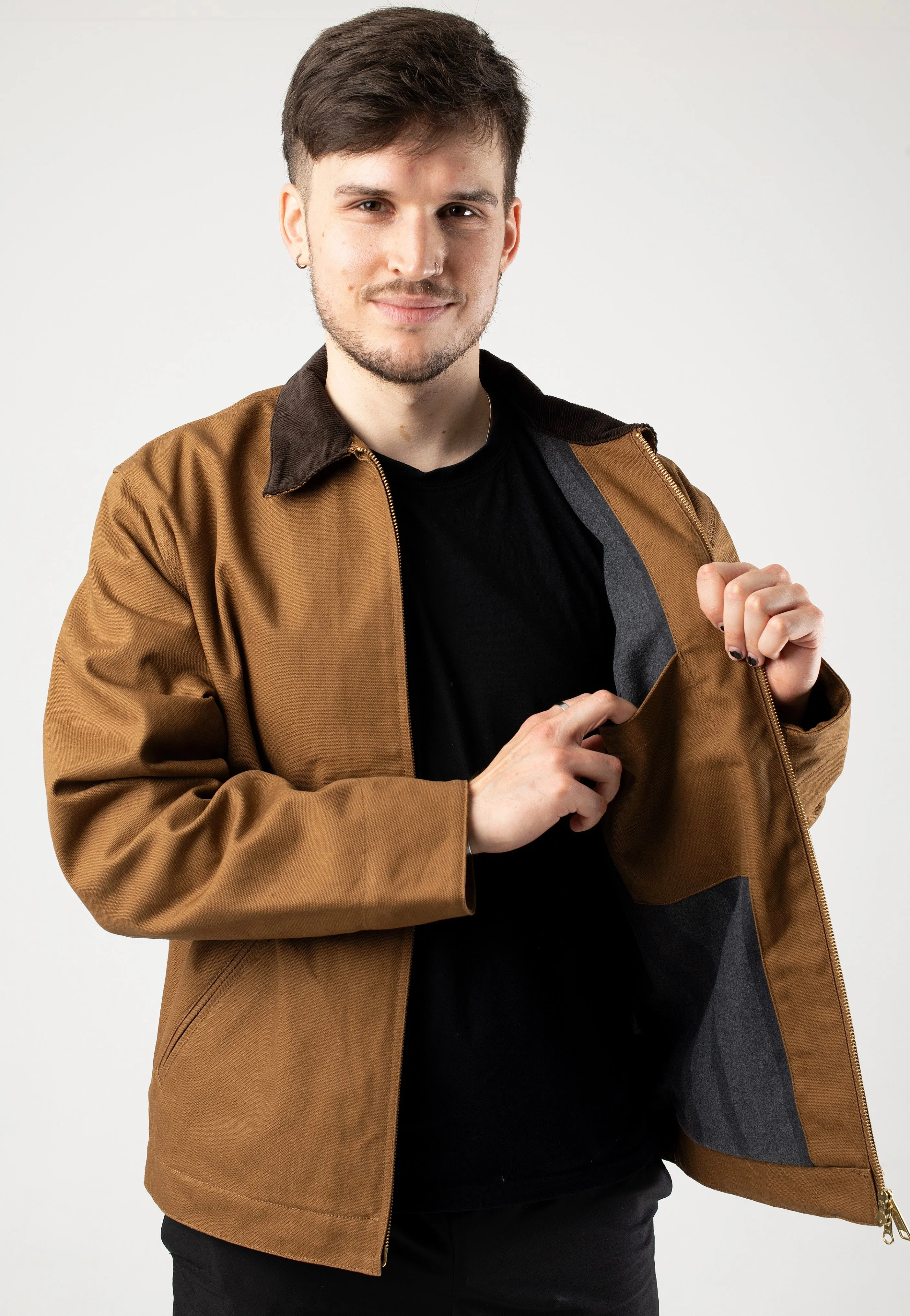 Carhartt WIP - Detroit Rigid Hamilton Brown/Tobacco - Jacket Urban Cool