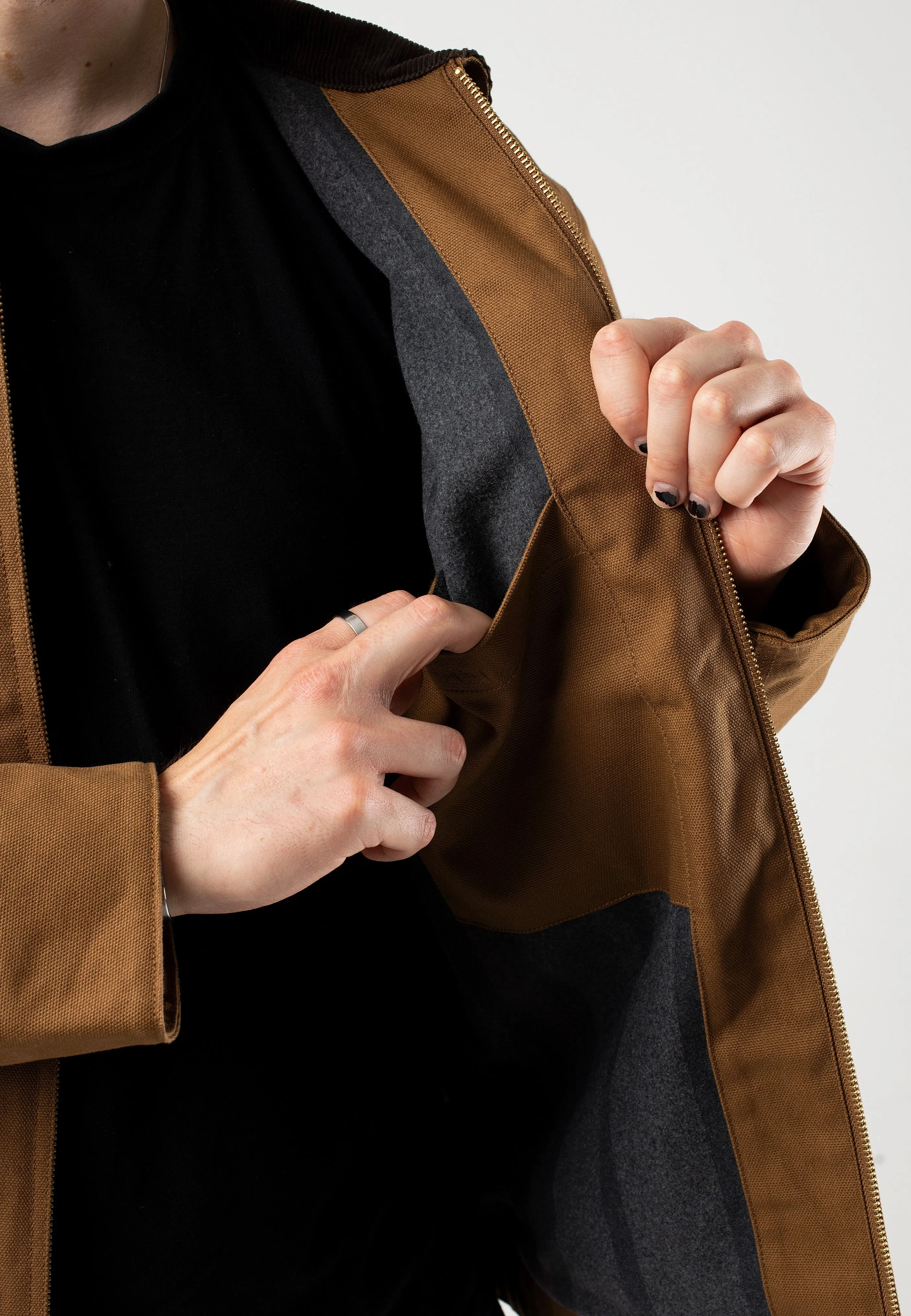 Carhartt WIP - Detroit Rigid Hamilton Brown/Tobacco - Jacket Urban Cool