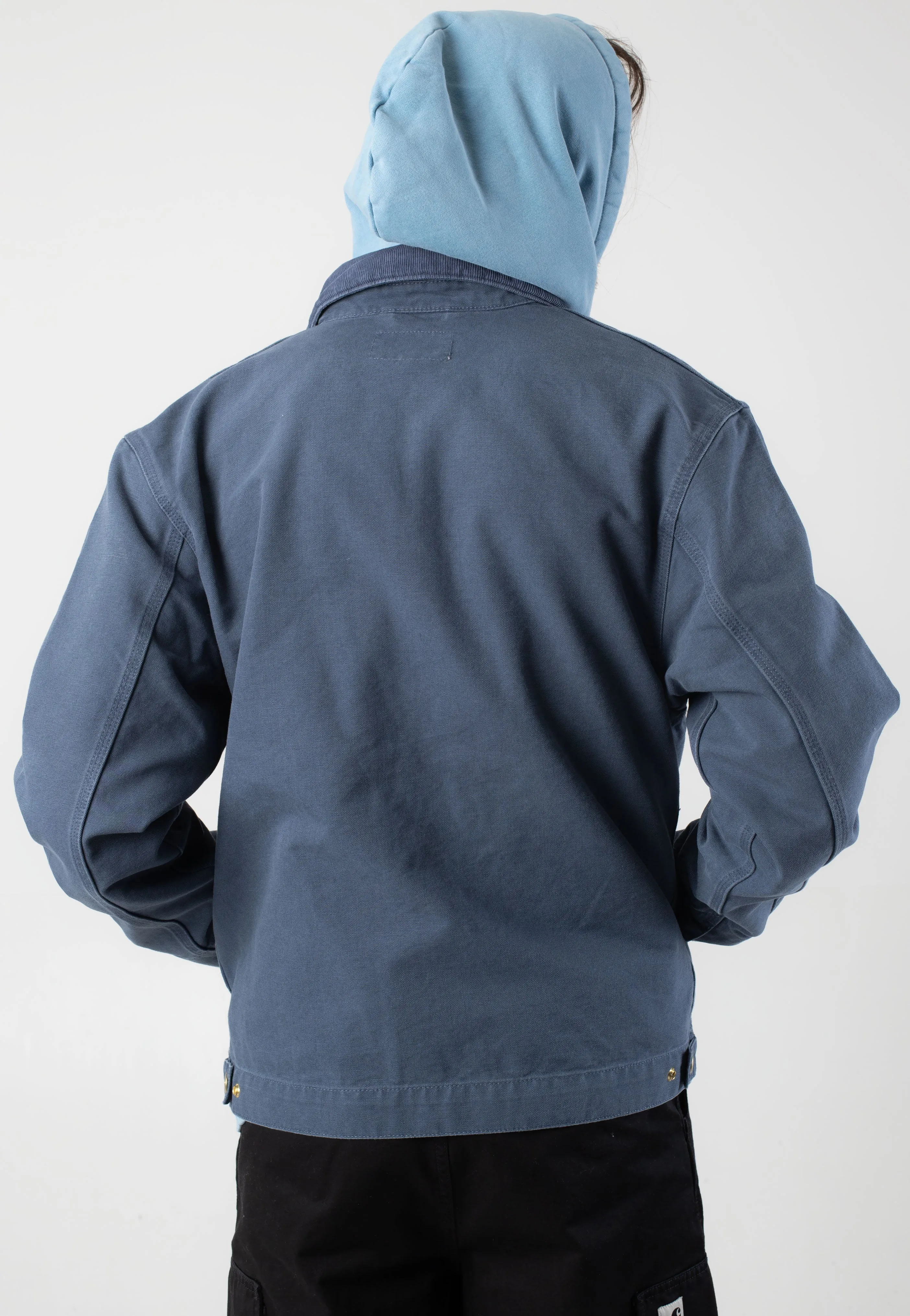 Carhartt WIP - Detroit Stone Canvas Dusky Blue/Dusky Blue - Jacket Multi - purpose