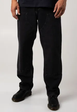Road Trip Casual Friday Home Comfort Carhartt WIP - Double Knee Stone Washed Black - Jeans