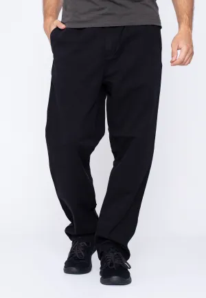 Workout-ready Carhartt WIP - Flint Black Garment Dyed - Pants