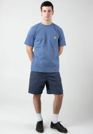 Carhartt WIP - Flint Garment Dyed Dusky Blue - Shorts Athletic Vibe