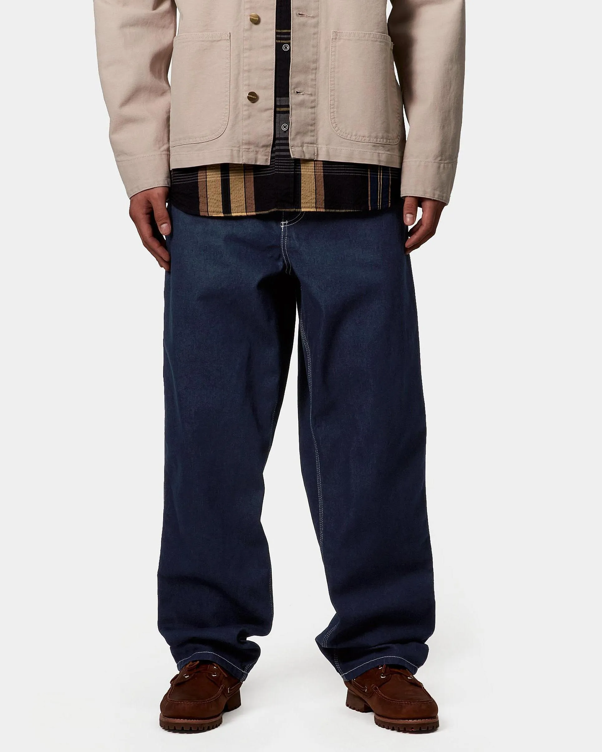 Carhartt WIP Heart Single Knee Relaxed Fit Mens Jeans - Blue Rinsed | Carhartt WIP Jeans | JEANSTORE