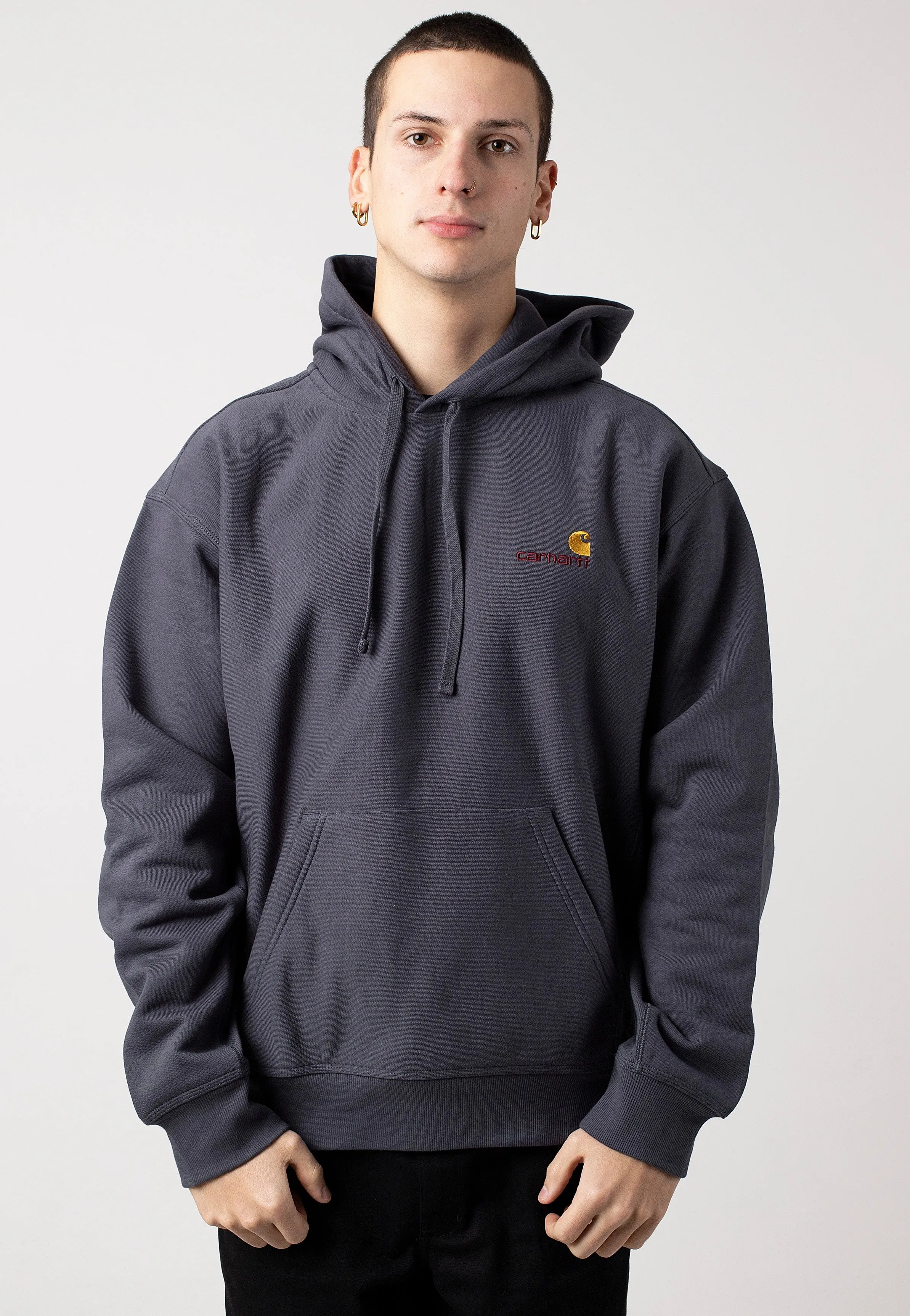 solo adventure Carhartt WIP - Hooded American Script Zeus - Hoodie