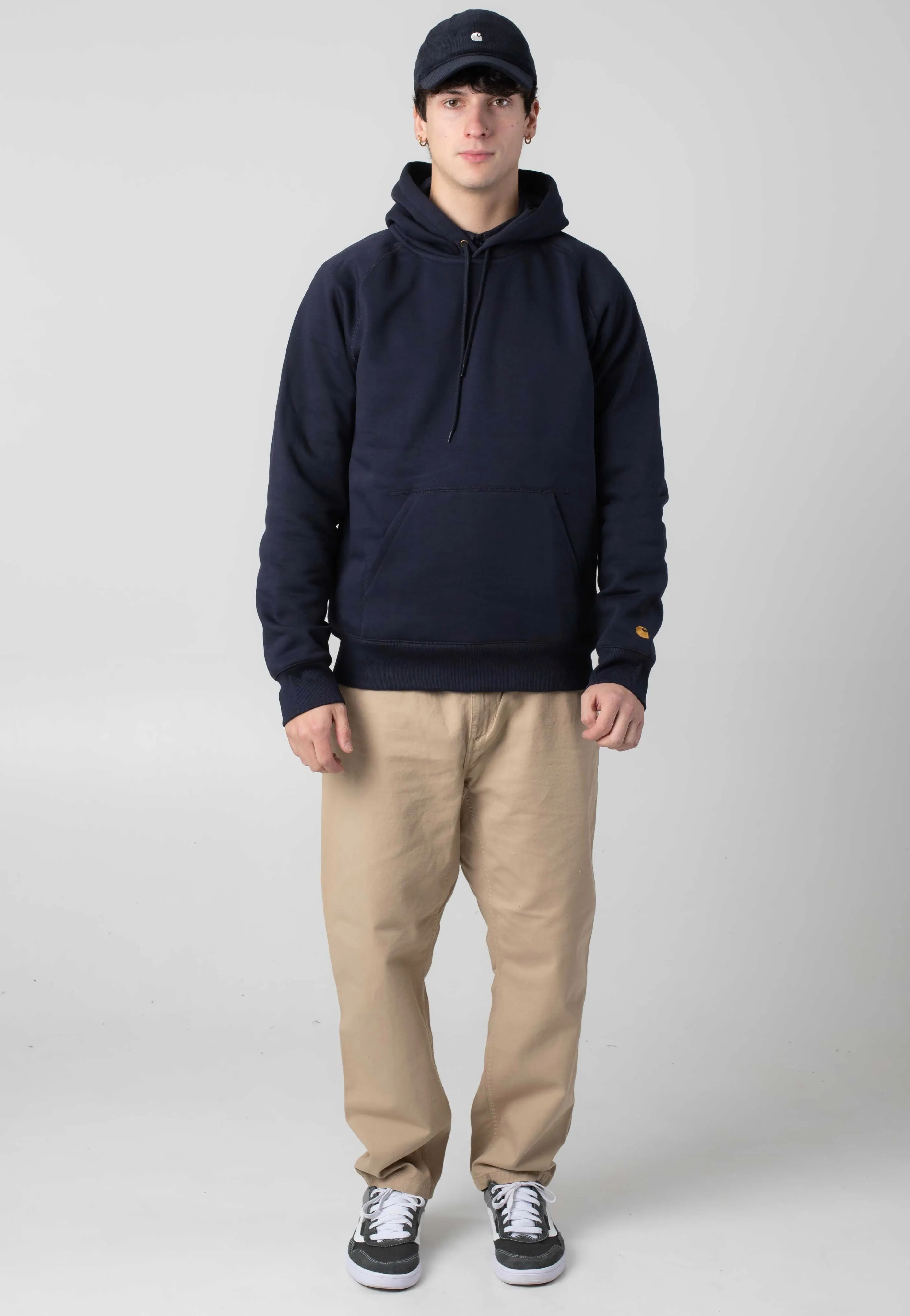 Outdoor Gear Mode Feel Carhartt WIP - Hooded Chase Dark Navy/Gold - Hoodie