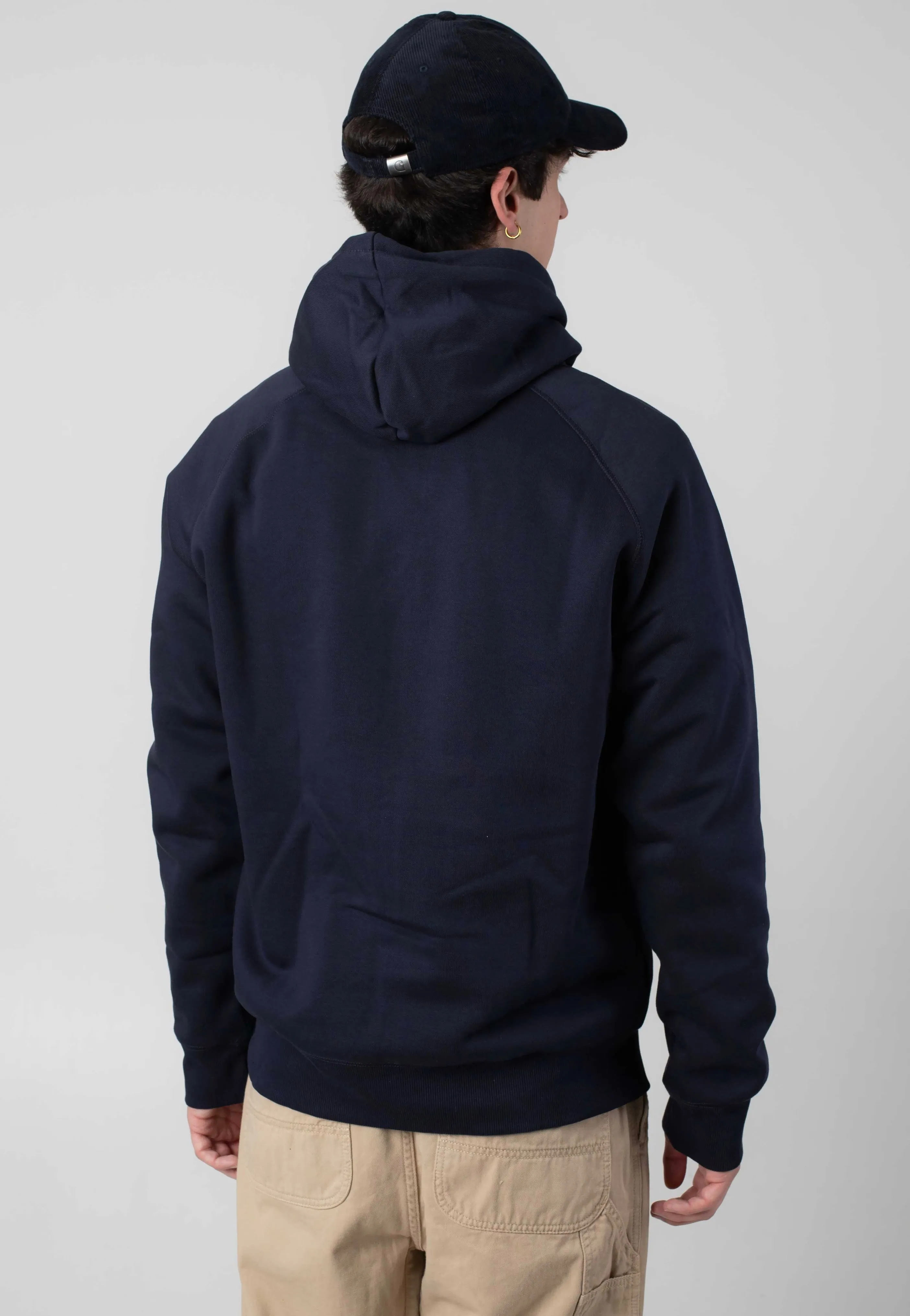 Carhartt WIP - Hooded Chase Dark Navy/Gold - Hoodie Influencer Pick
