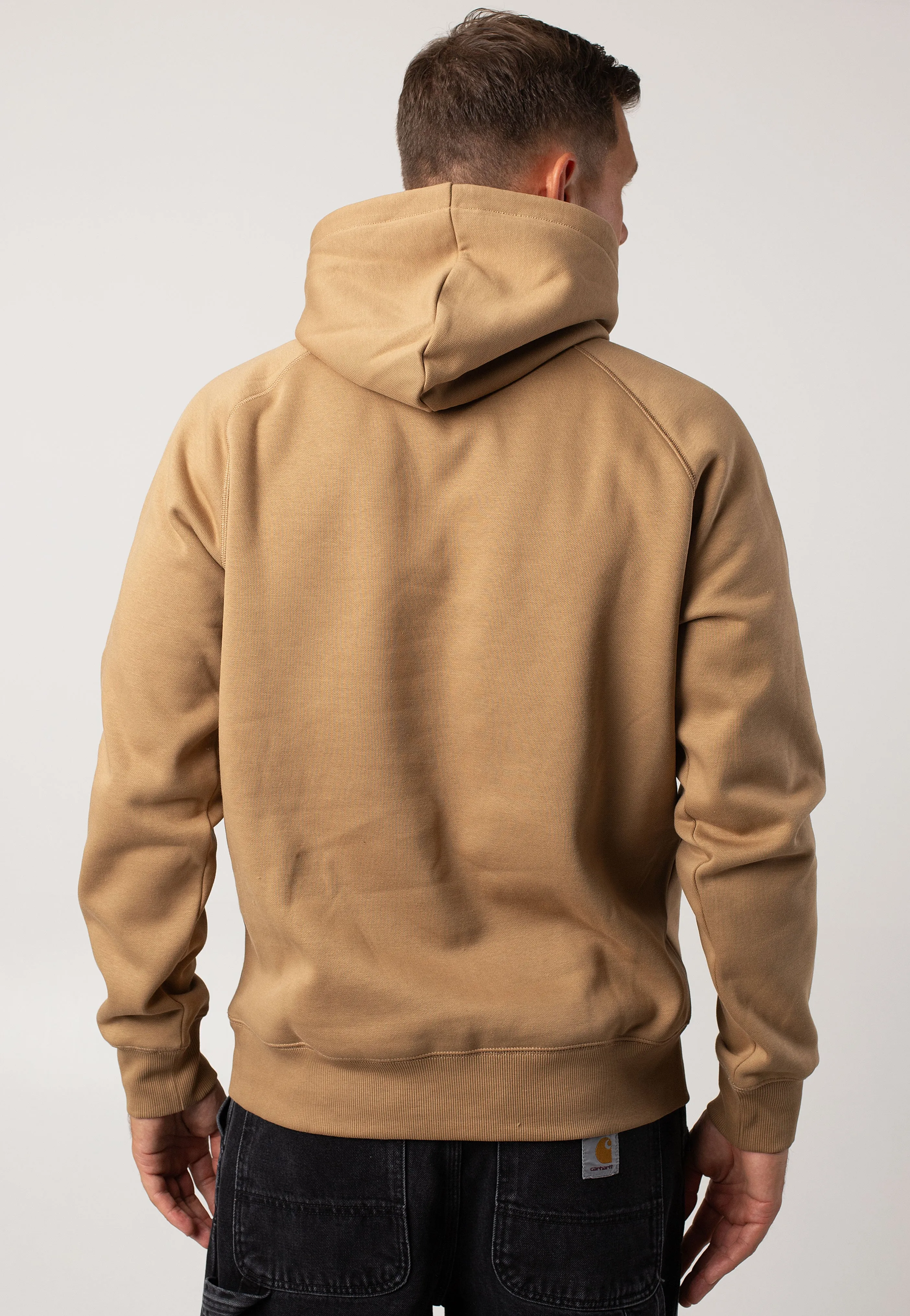 Carhartt WIP - Hooded Chase Peanut/Gold - Hoodie Monochrome Look