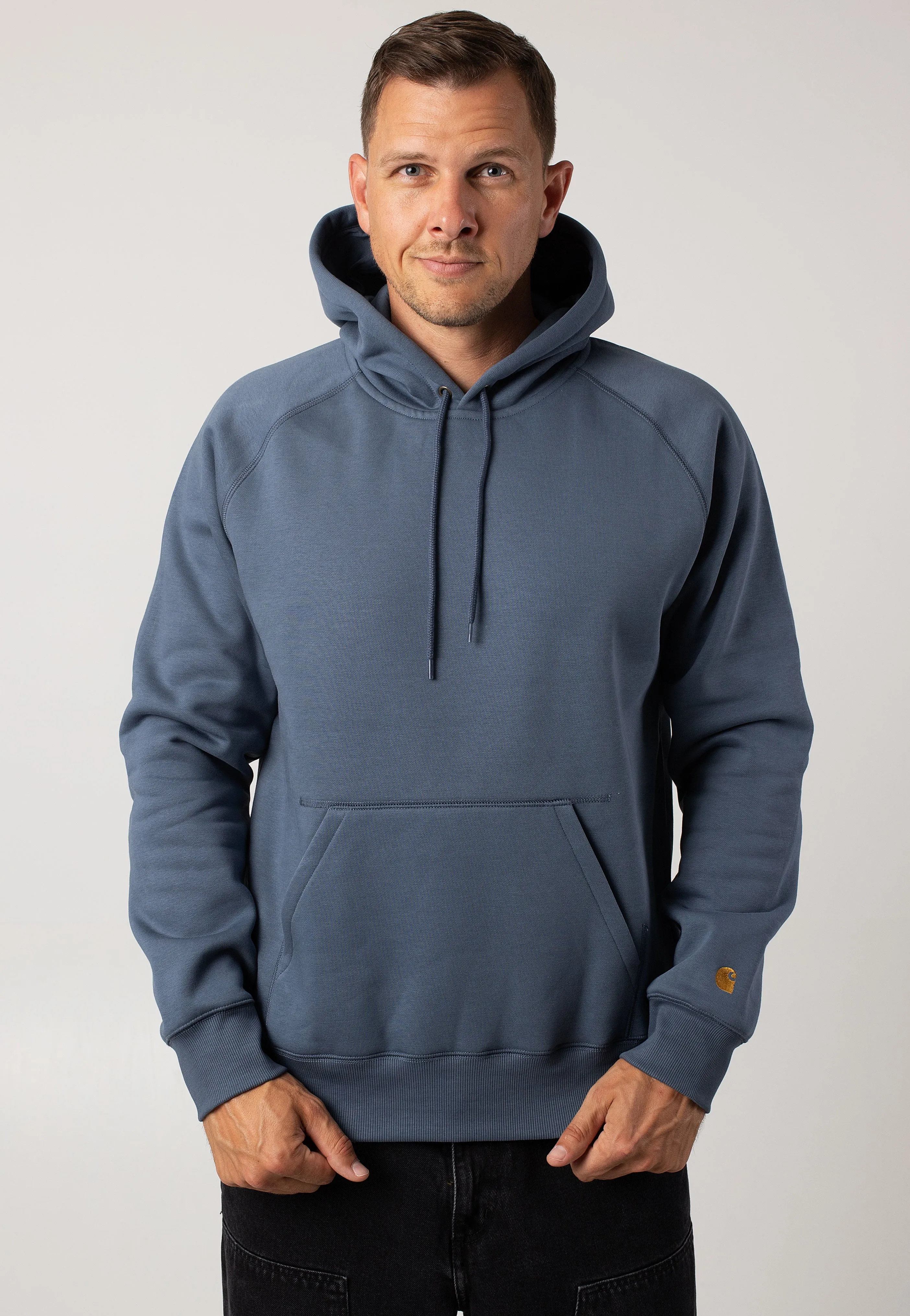 Rural style Carhartt WIP - Hooded Chase Positano/Gold - Hoodie