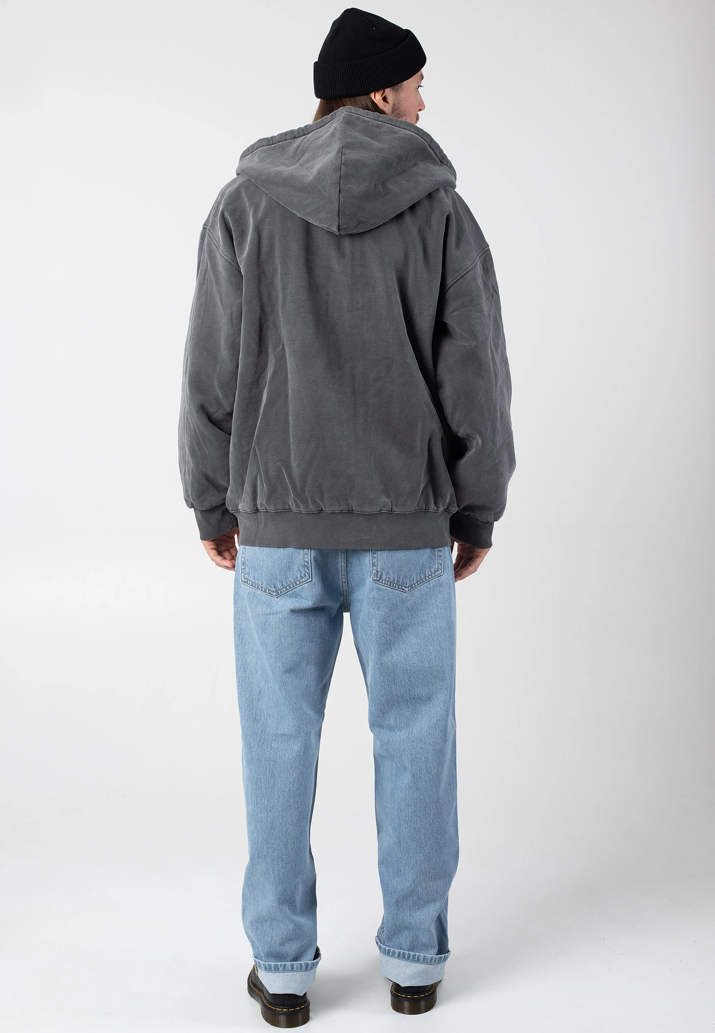 Carhartt WIP - Hooded Vista Garment Dyed Graphite - Jacket High - waisted