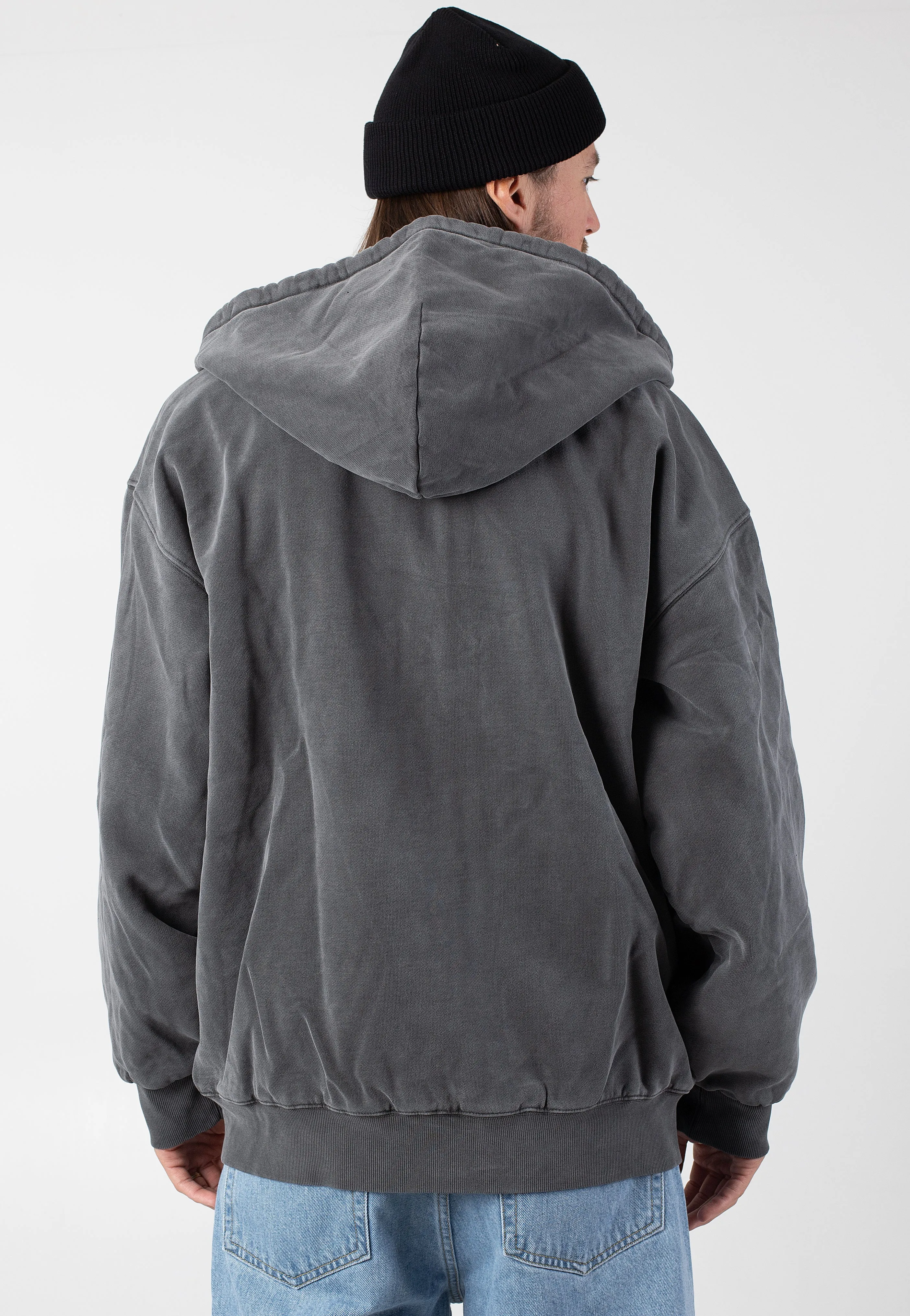 Carhartt WIP - Hooded Vista Garment Dyed Graphite - Jacket High - waisted
