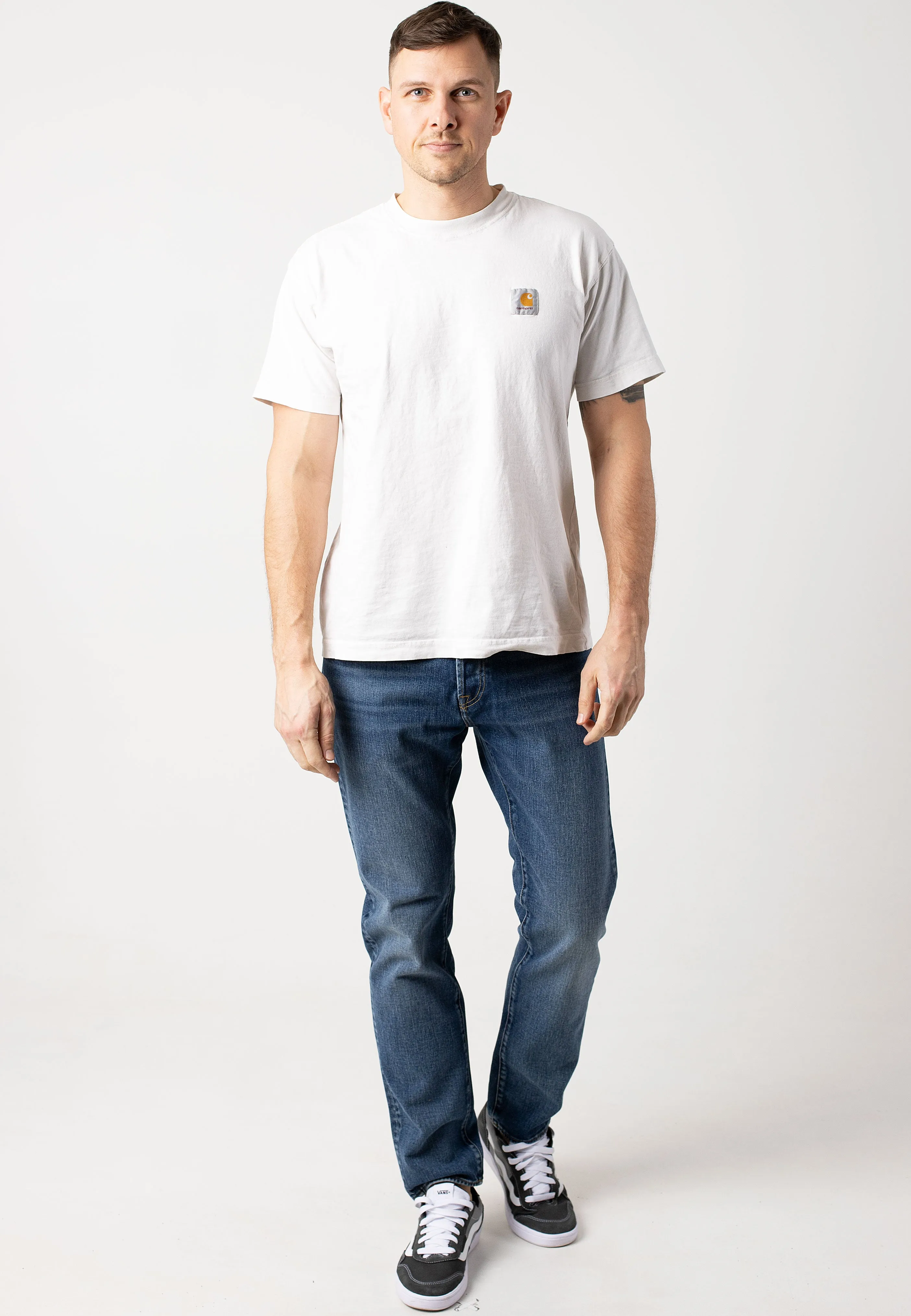 Carhartt WIP - Klondike Dark Used Wash Blue - Jeans Relaxed Layer