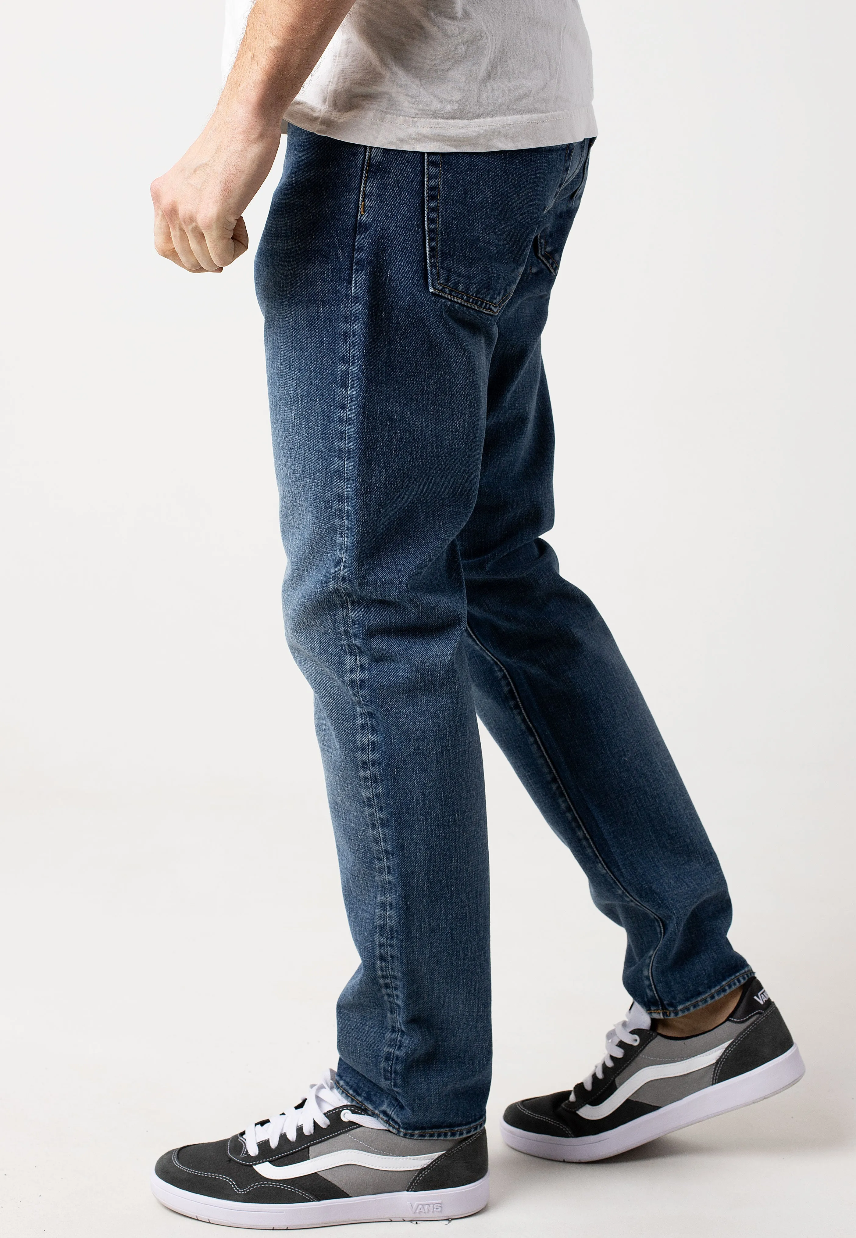 Carhartt WIP - Klondike Dark Used Wash Blue - Jeans Relaxed Layer