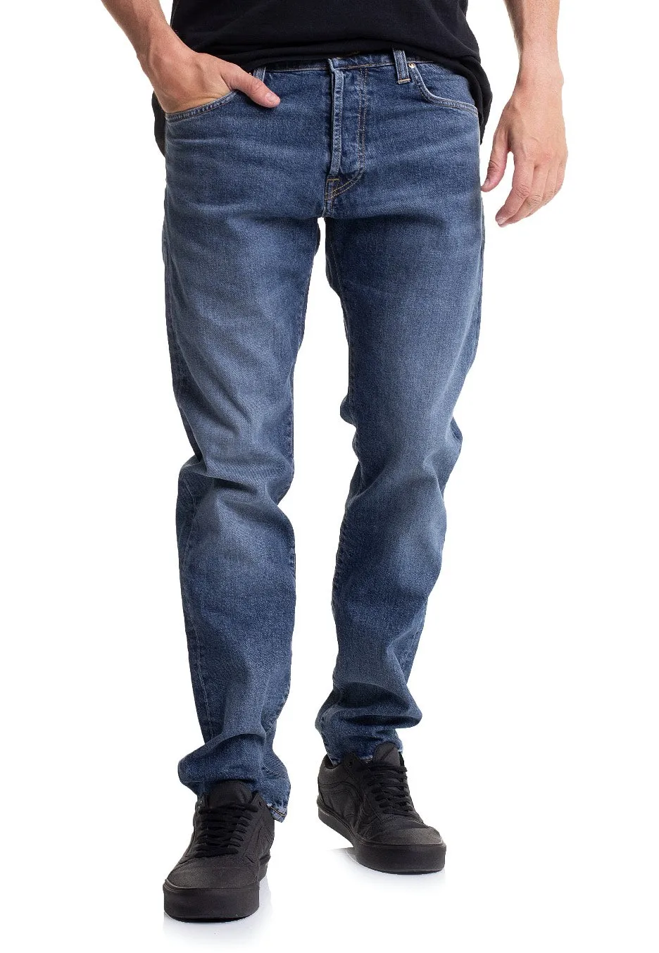 Eco Friendly Lightweight Modern Carhartt WIP - Klondike Mid Used Wash Blue - Jeans
