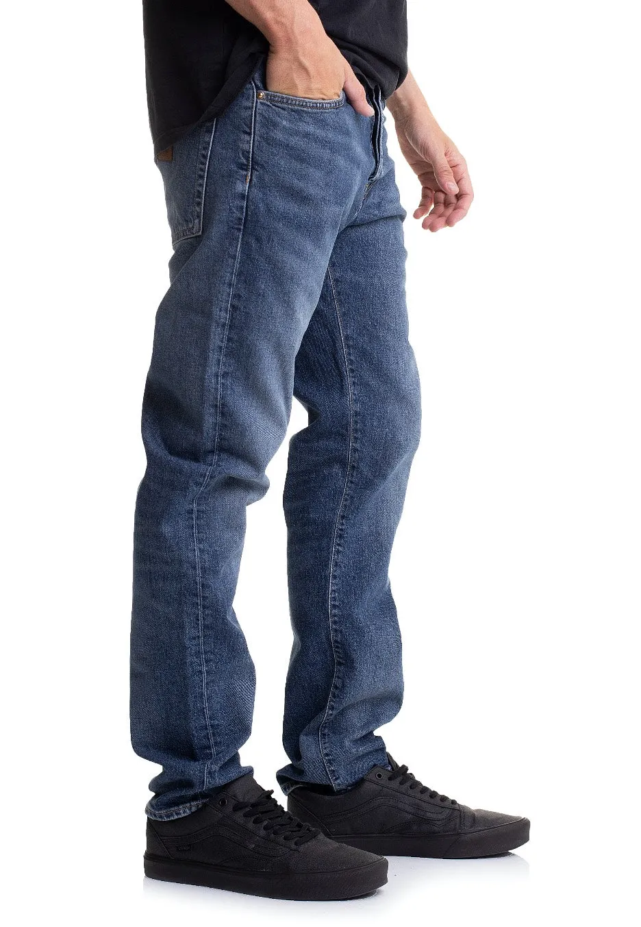 Carhartt WIP - Klondike Mid Used Wash Blue - Jeans Neat Finish